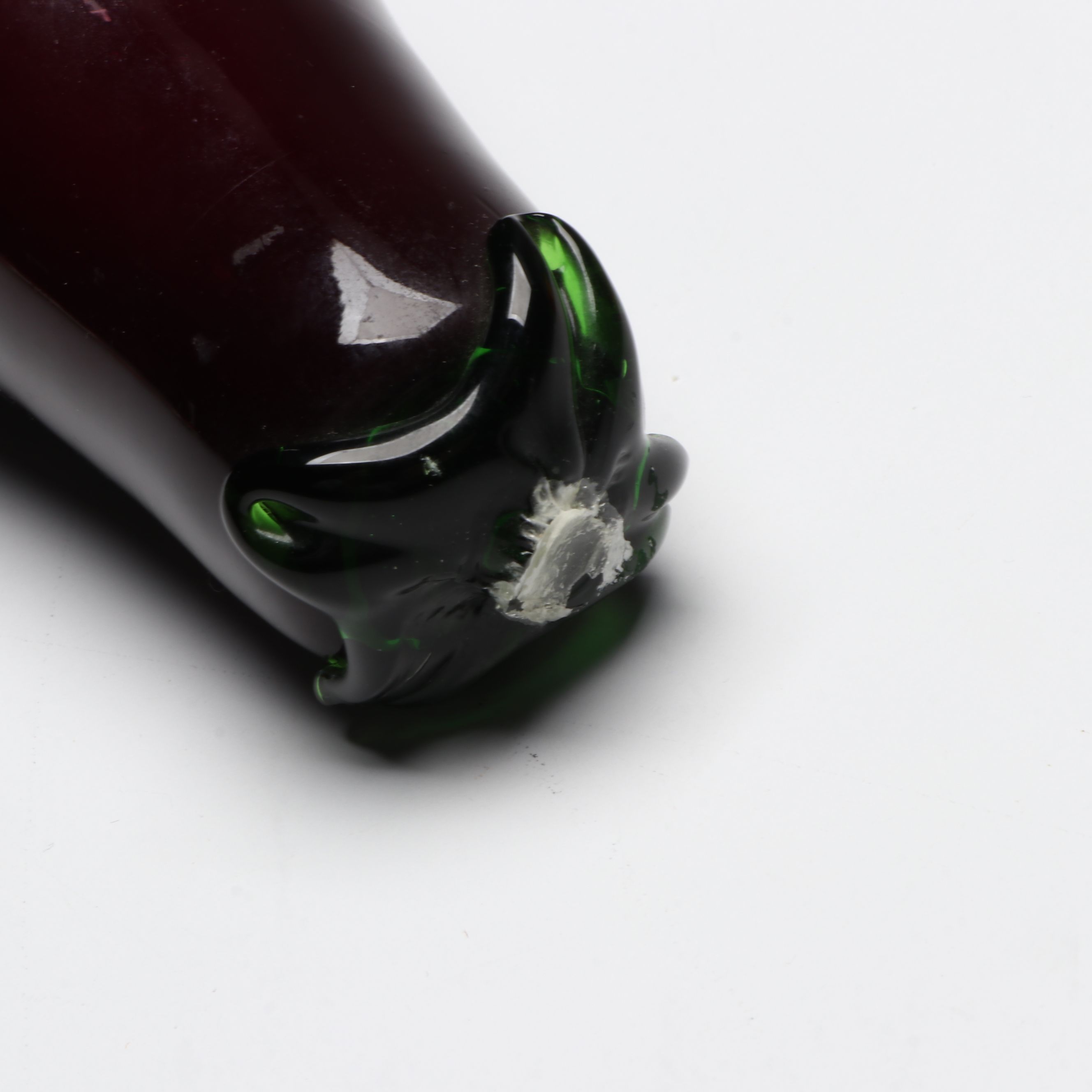 Viking Glass "Epic Blue" Pedestal Bowl with Glass Vegetable Sculptures