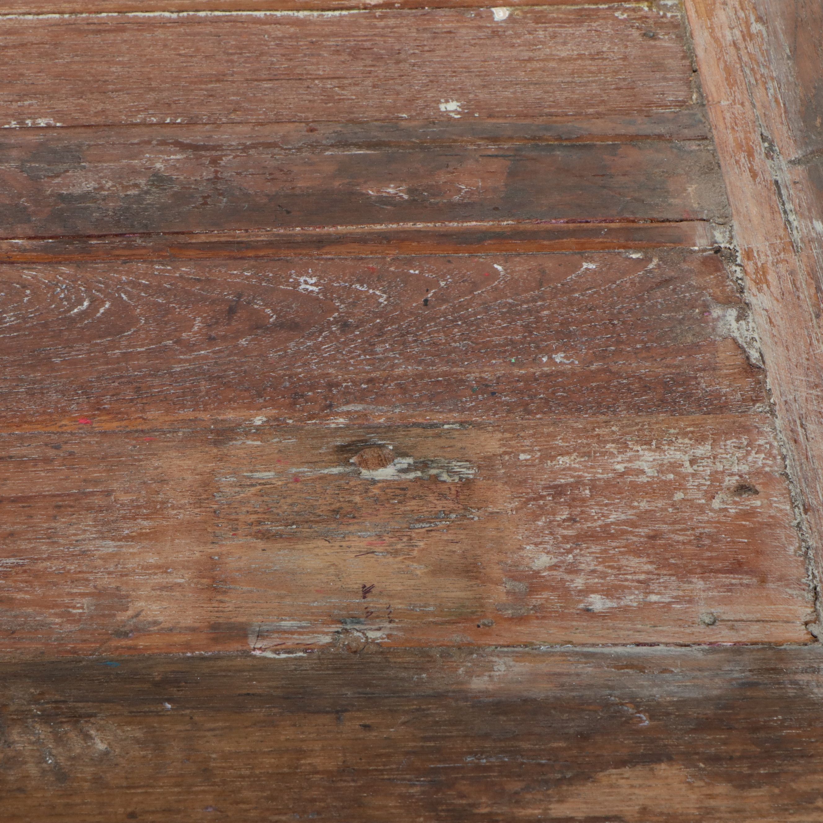 French Provincial Style Wooden Trestle Dining Table, 21st Century