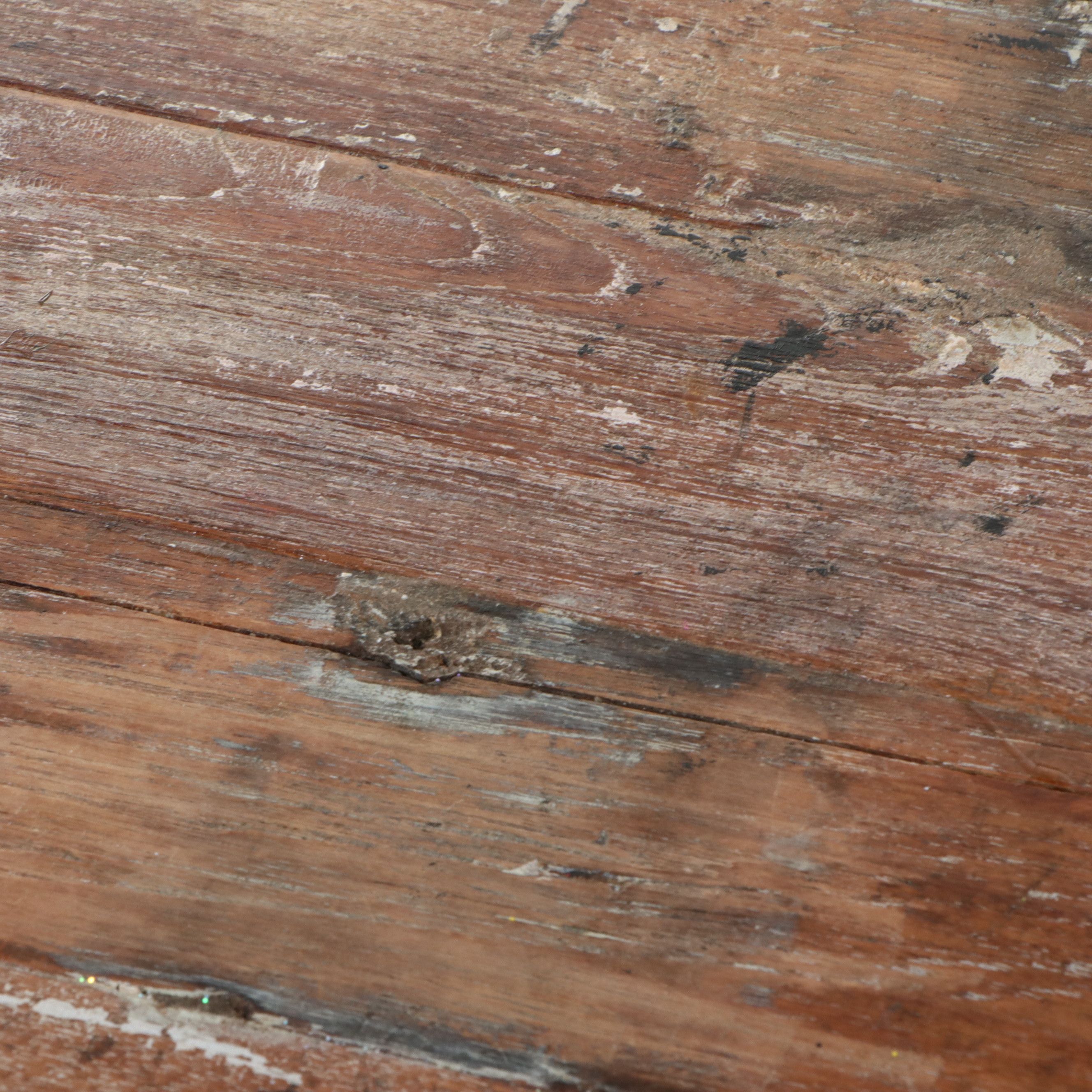 French Provincial Style Wooden Trestle Dining Table, 21st Century