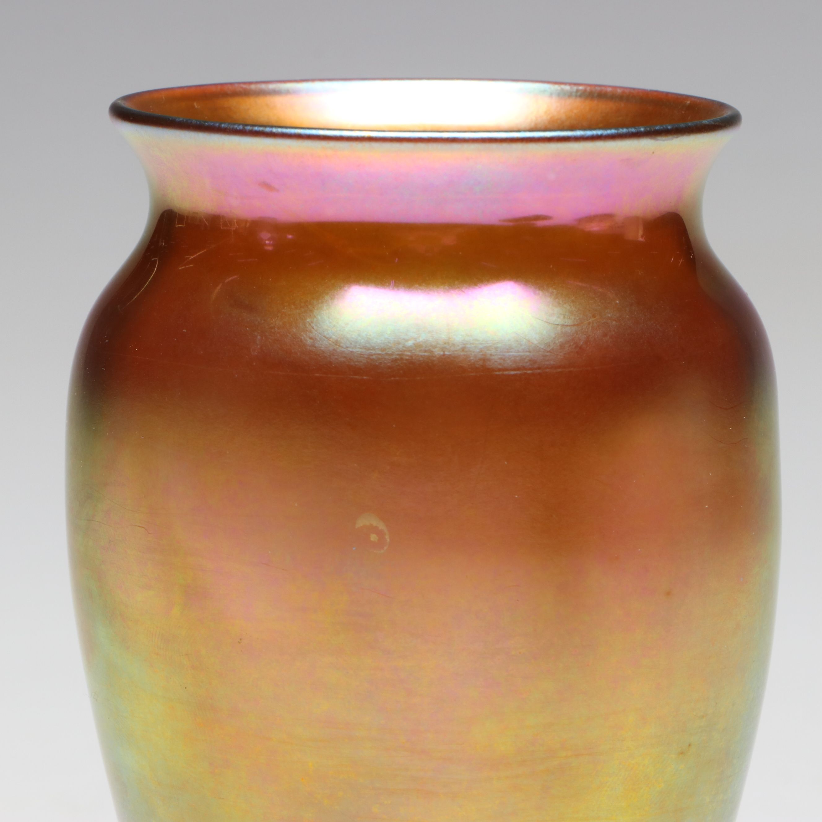 Iridescent Art Glass Vase, 20th Century