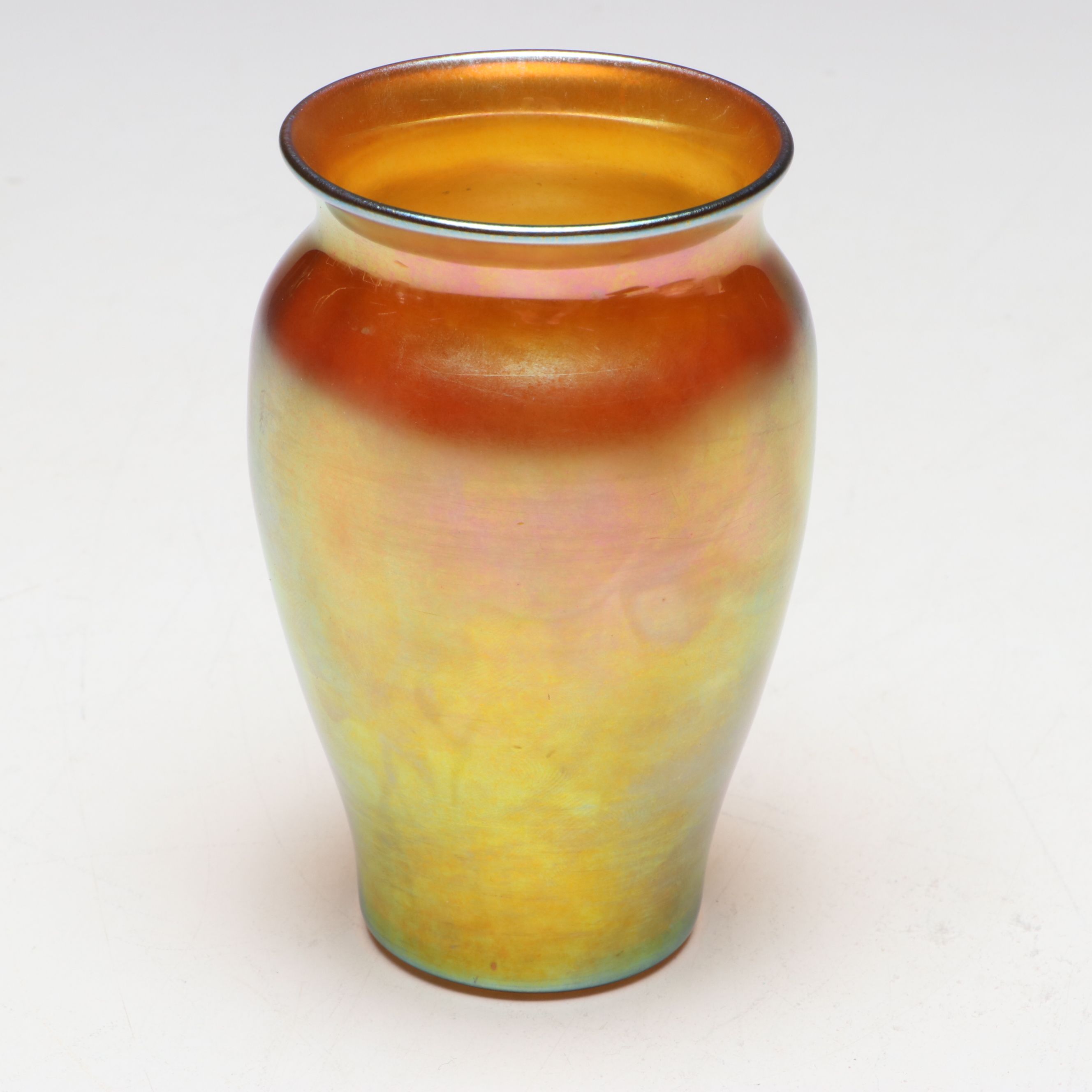 Iridescent Art Glass Vase, 20th Century