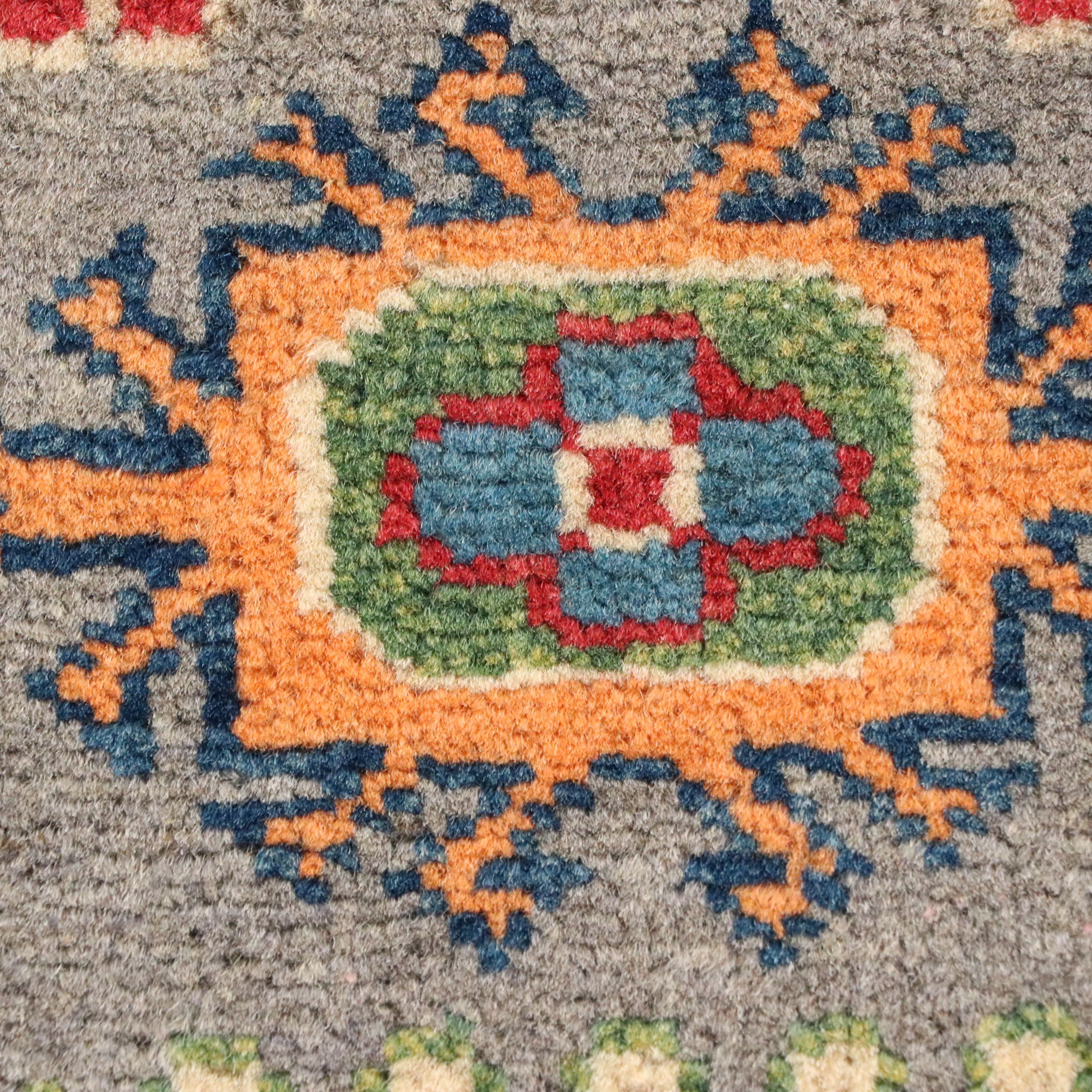 2' x 5'7 Hand-Knotted Afghan Kazak Carpet Runner