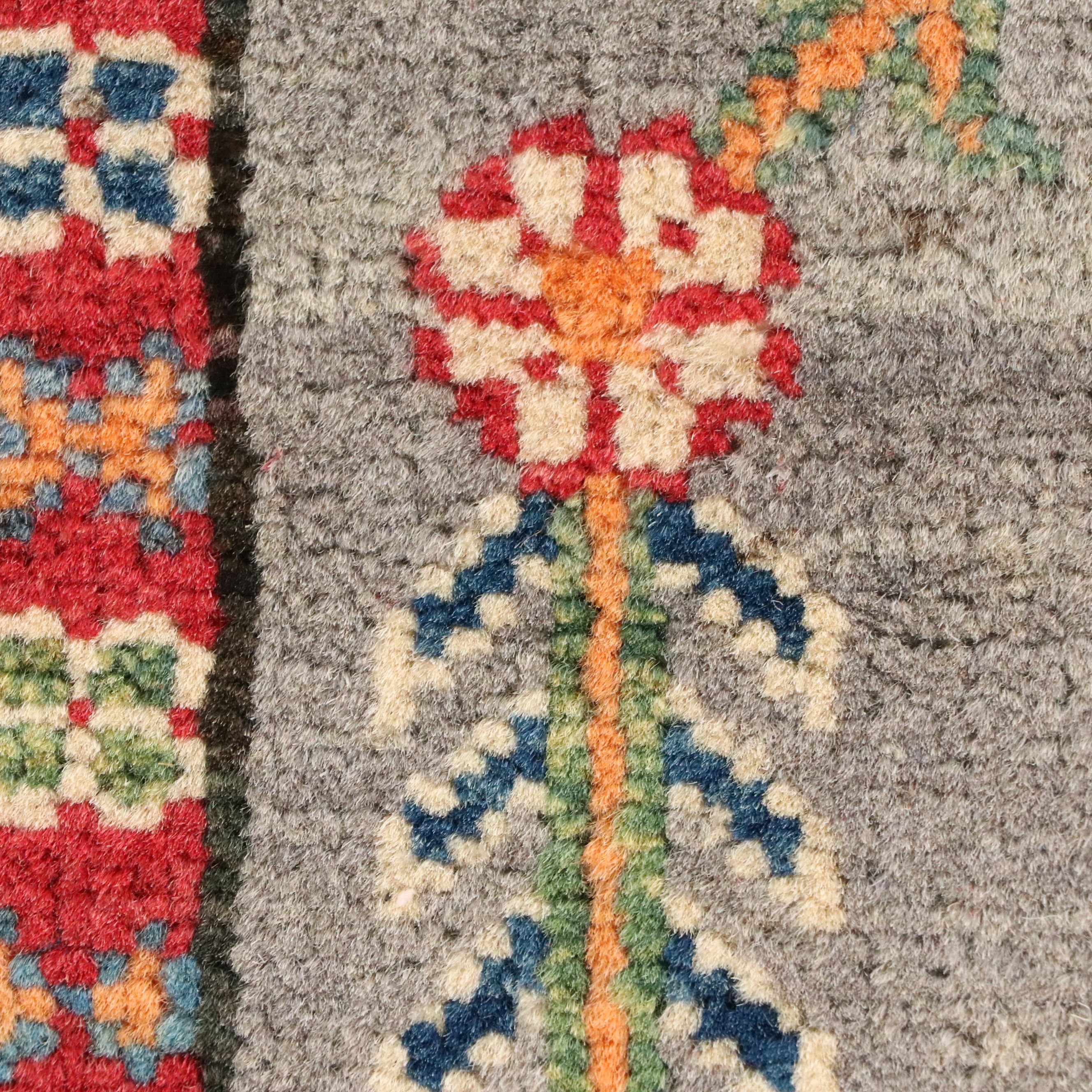 2' x 5'7 Hand-Knotted Afghan Kazak Carpet Runner