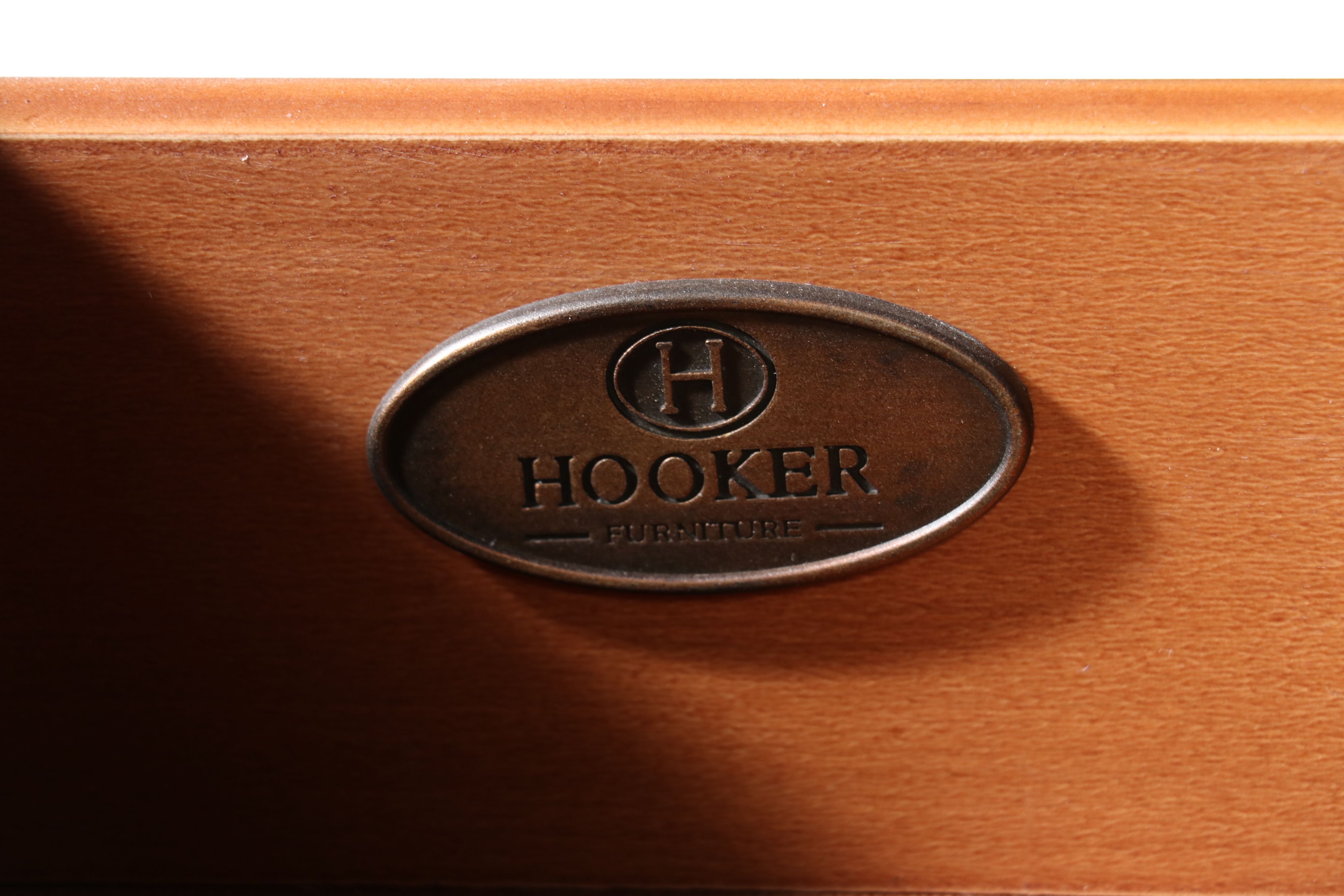 Hooker Furniture Traditional Style Wooden Coffee Table with Glass Top