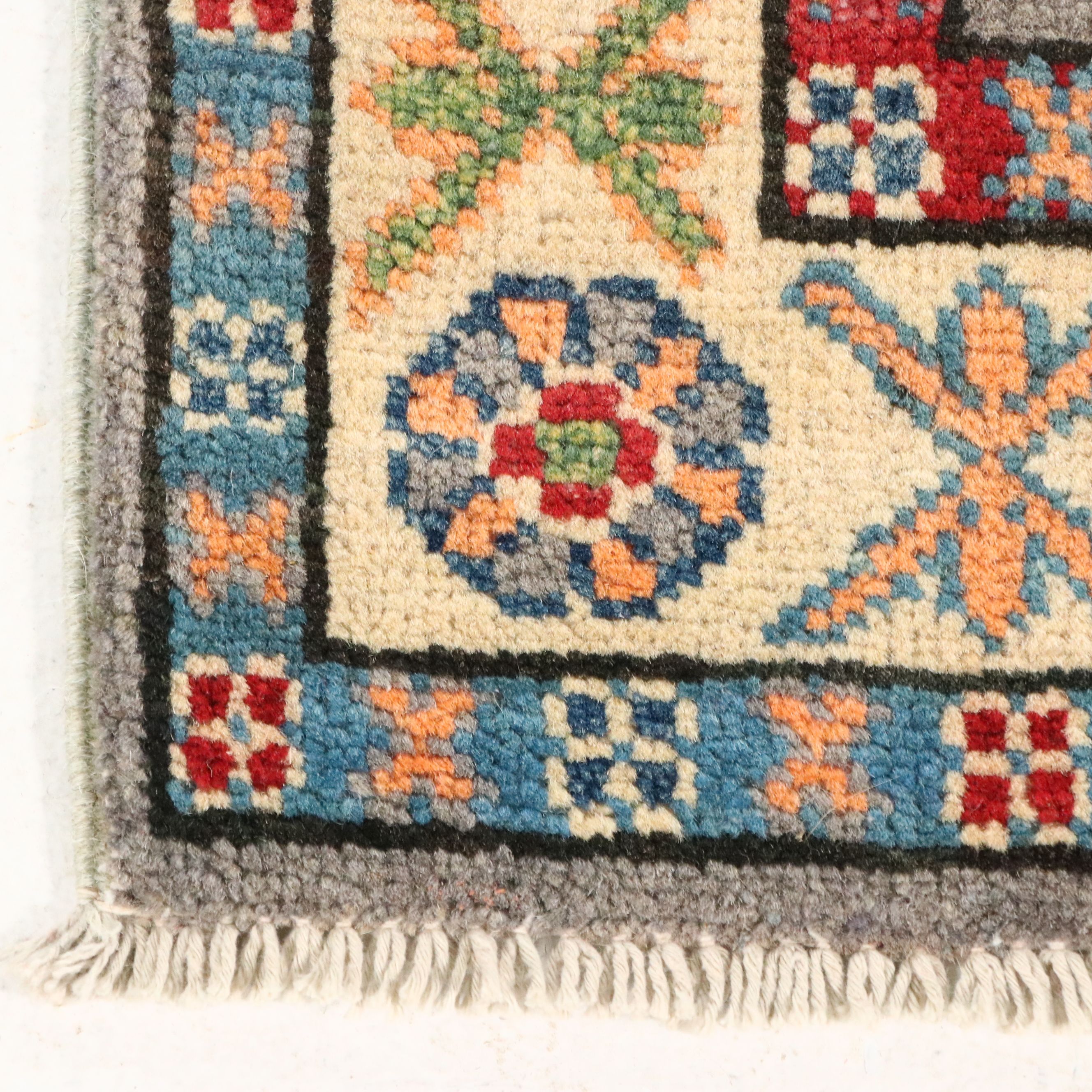 2' x 5'7 Hand-Knotted Afghan Kazak Carpet Runner