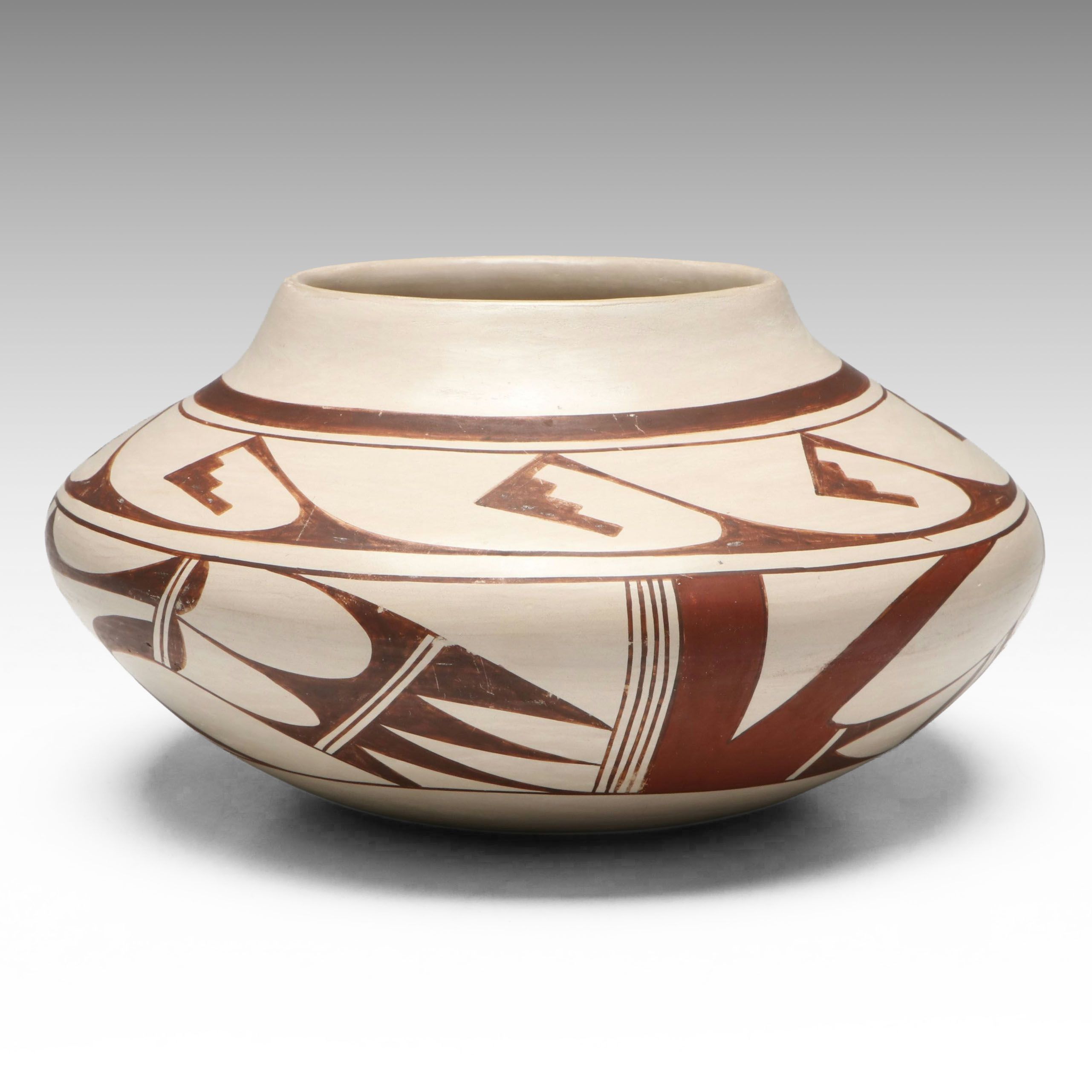 Grace Navasie Hopi-Tewa Southwest Art Pottery Vessel, Late 20th C.