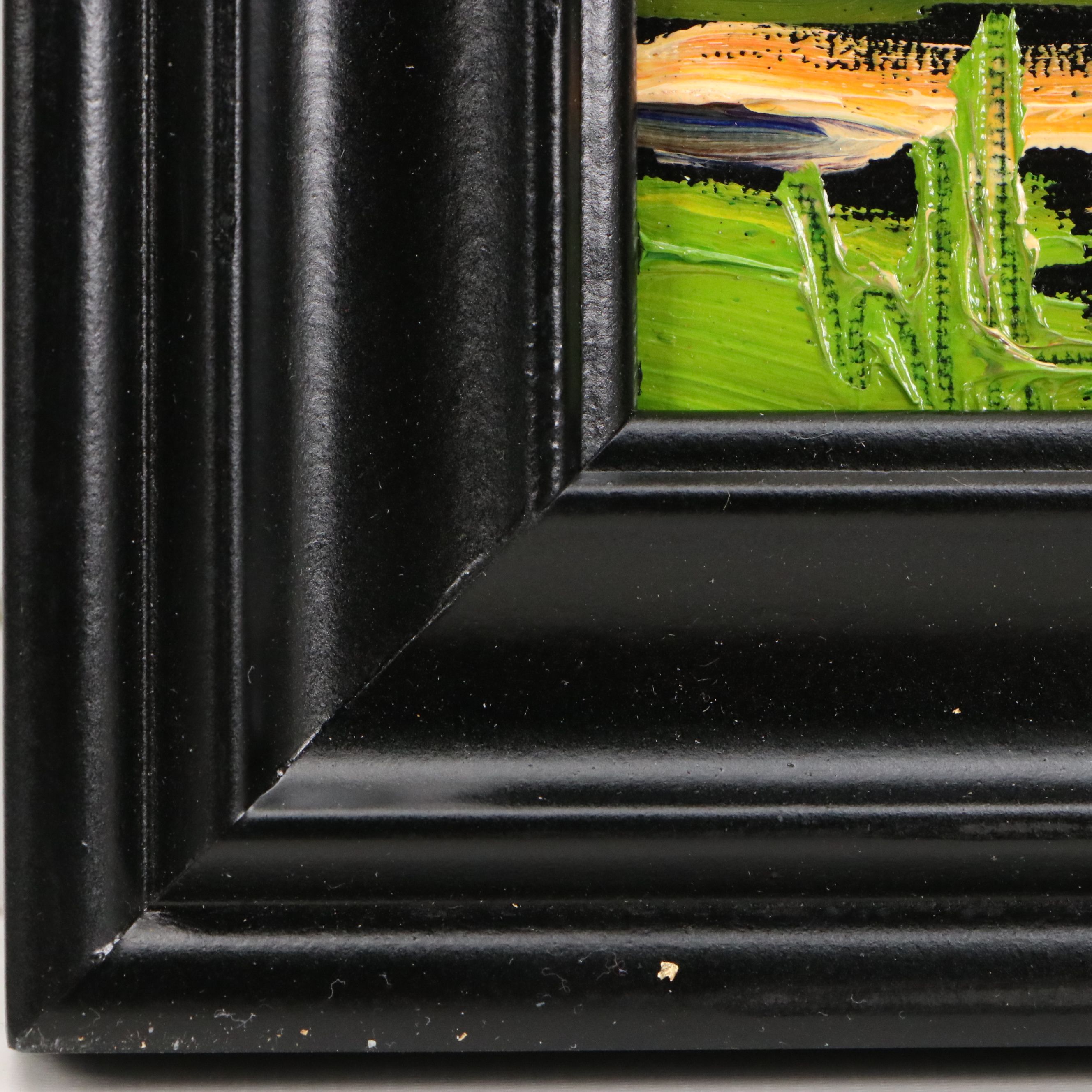 William Hawkins Oil Painting of Landscape at Sunset, 2026