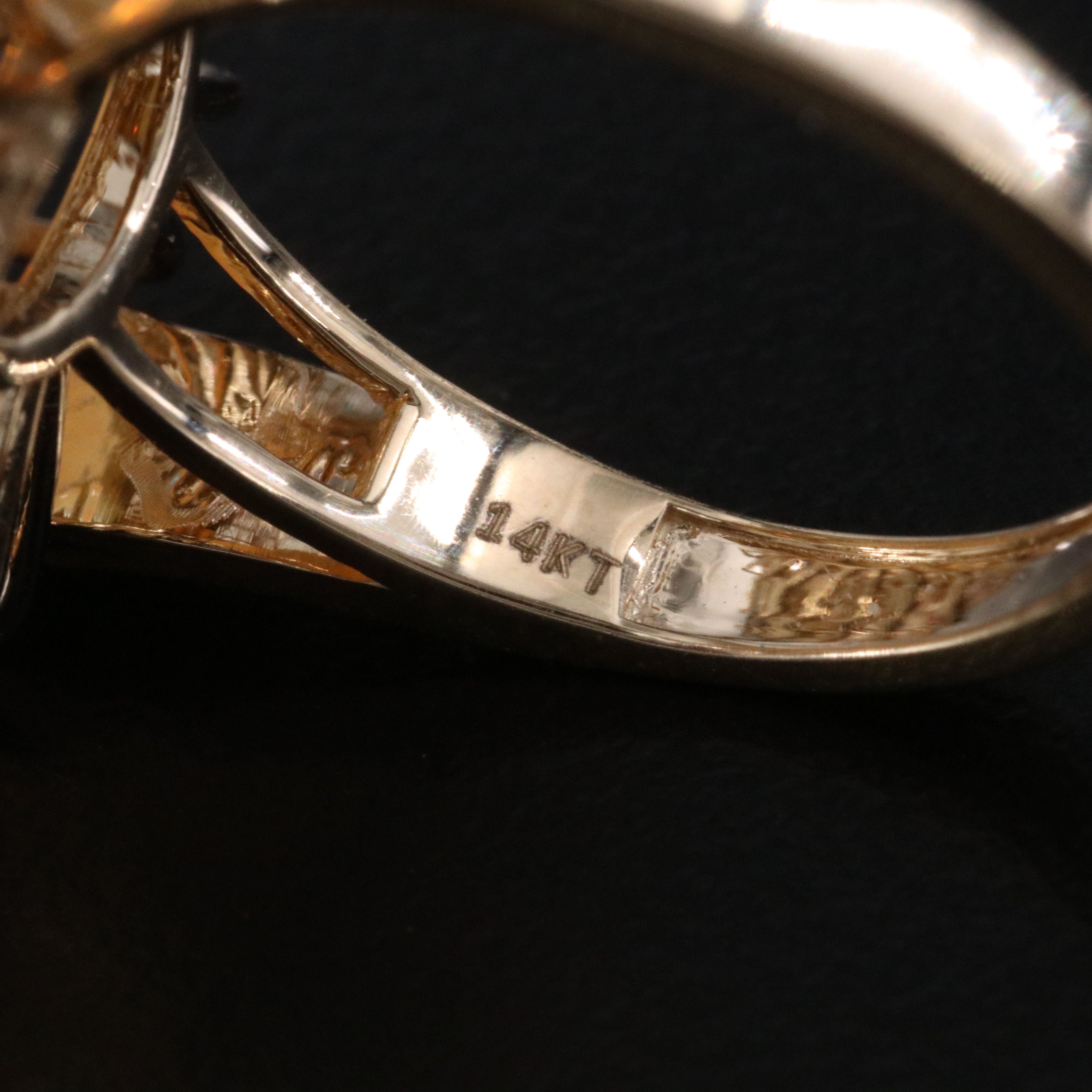 14K 9.26 CT Opal and 2.42 CTW Diamond Ring