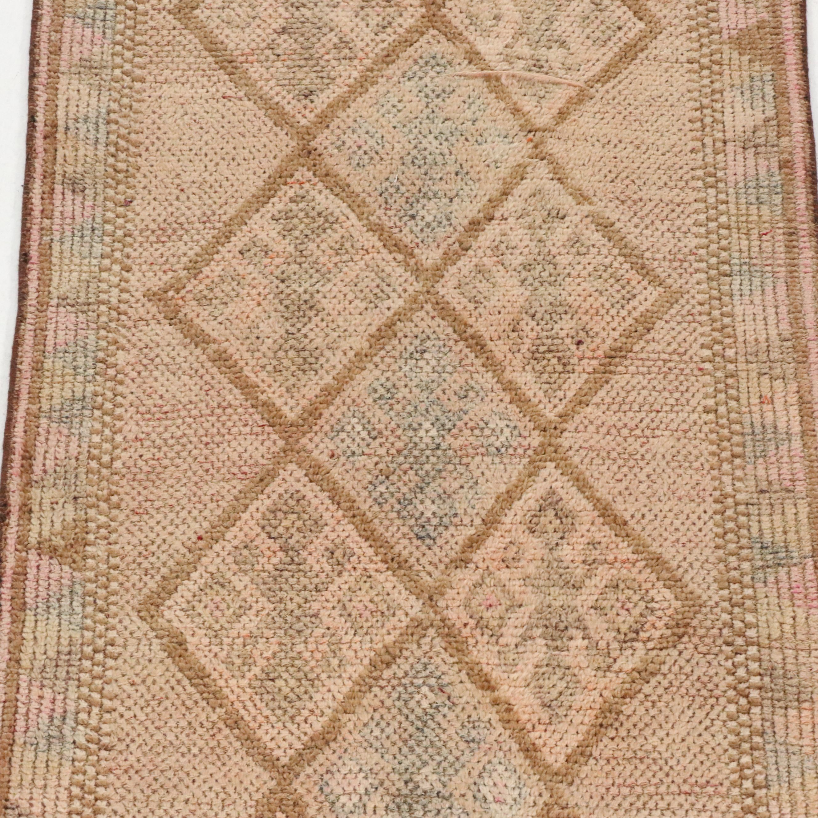 2'8 x 12'3 Hand-Knotted Turkish Anatolian Carpet Runner