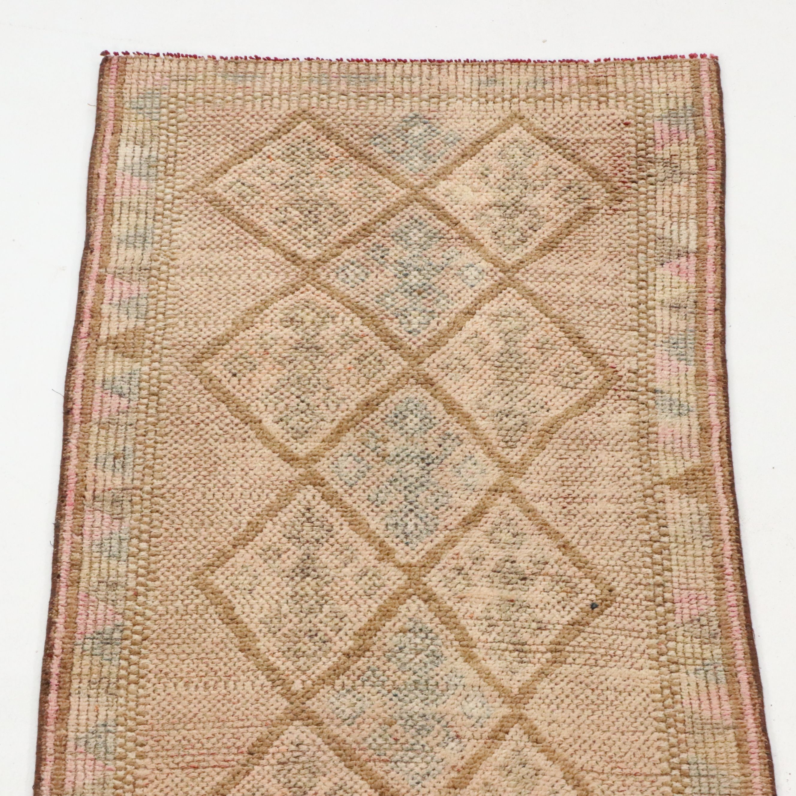2'8 x 12'3 Hand-Knotted Turkish Anatolian Carpet Runner