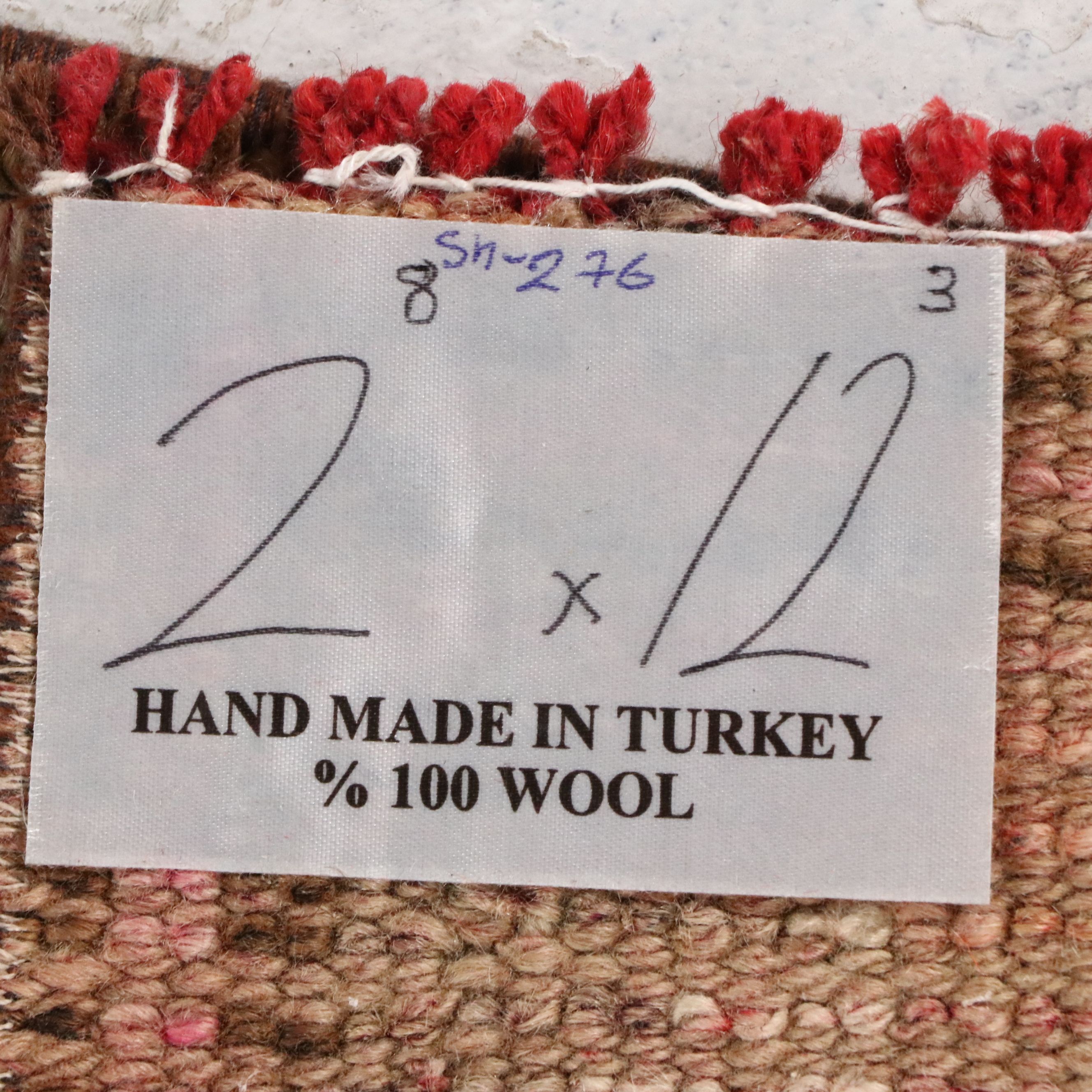 2'8 x 12'3 Hand-Knotted Turkish Anatolian Carpet Runner