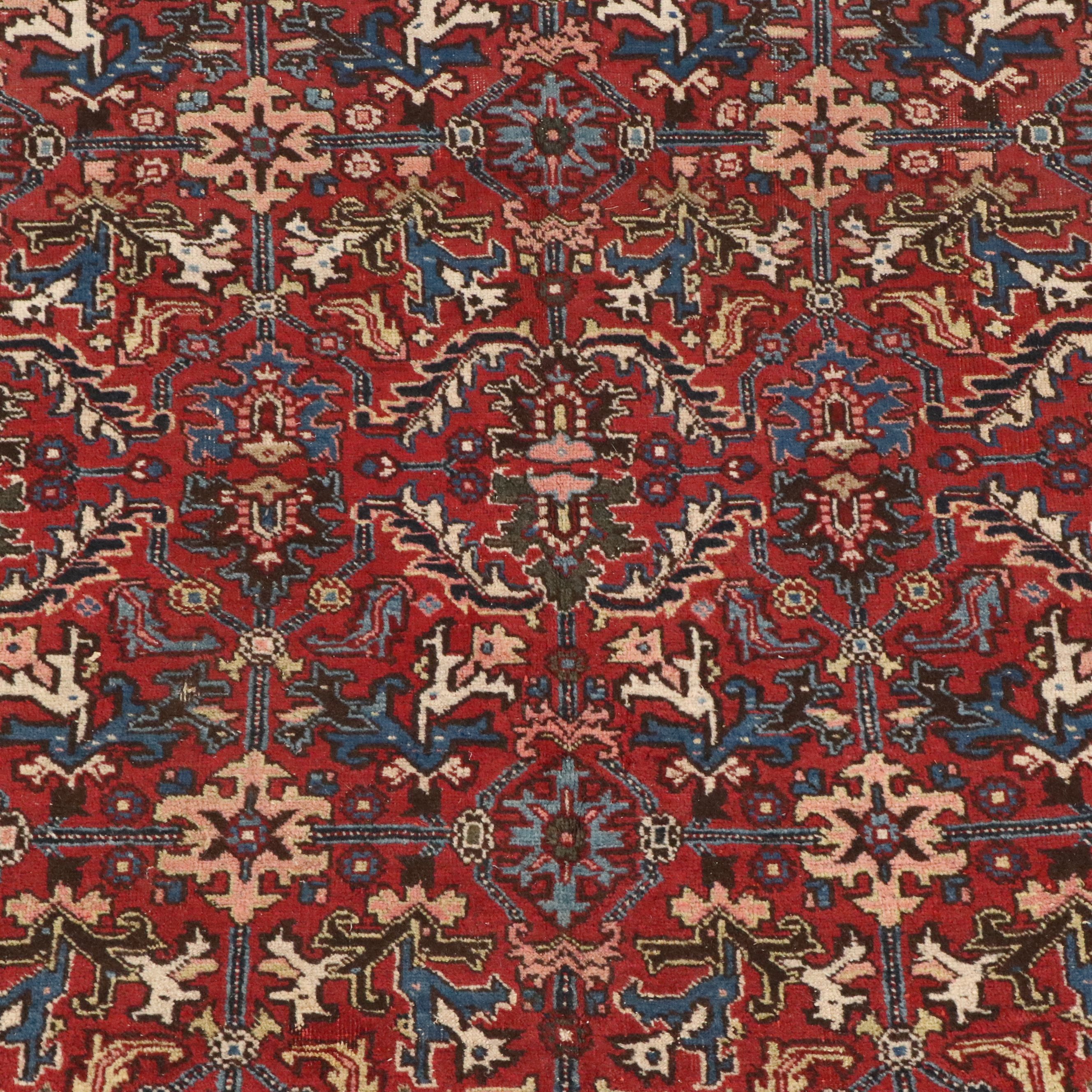 5'6 x 9'2 Hand-Knotted Persian Lilihan Area Rug