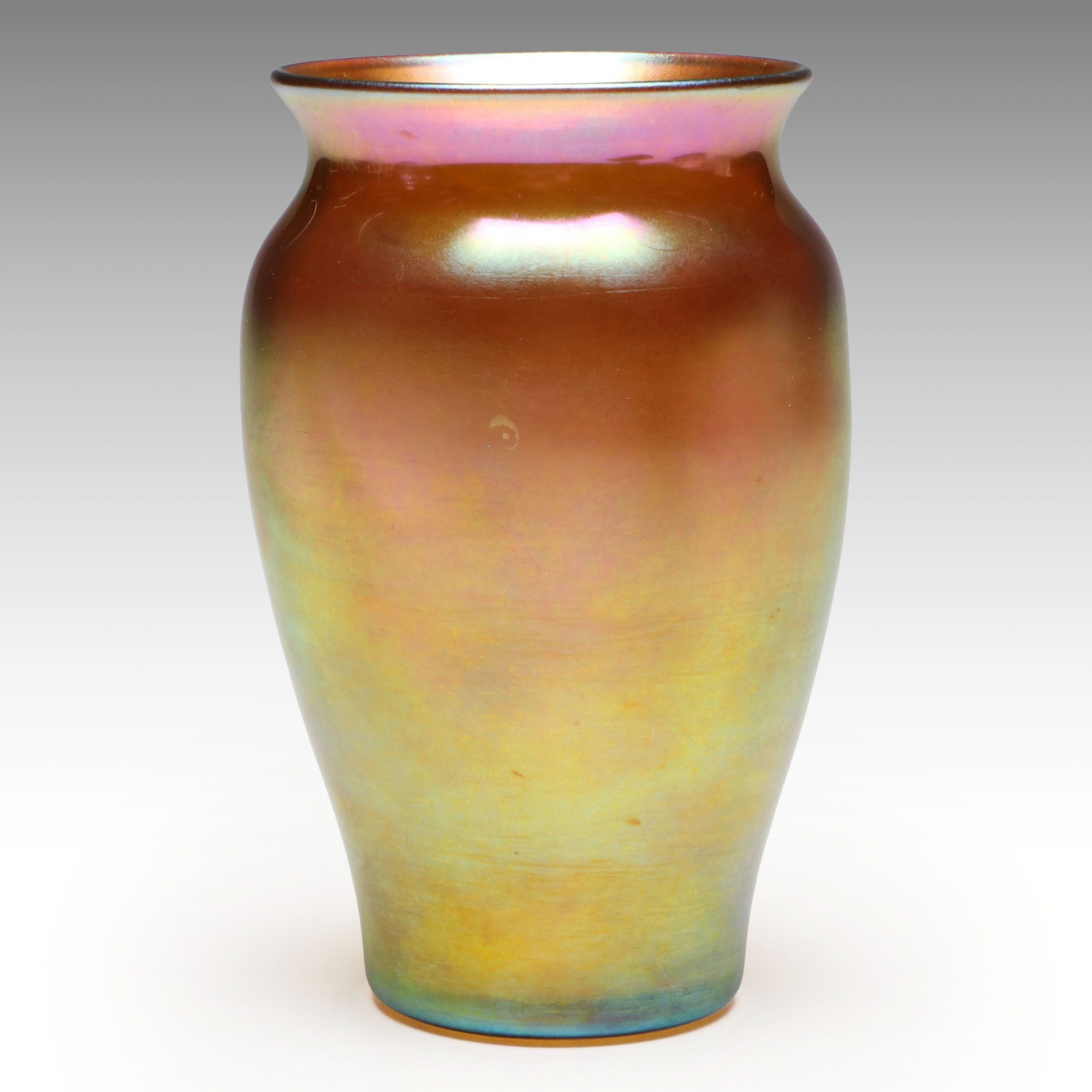 Iridescent Art Glass Vase, 20th Century