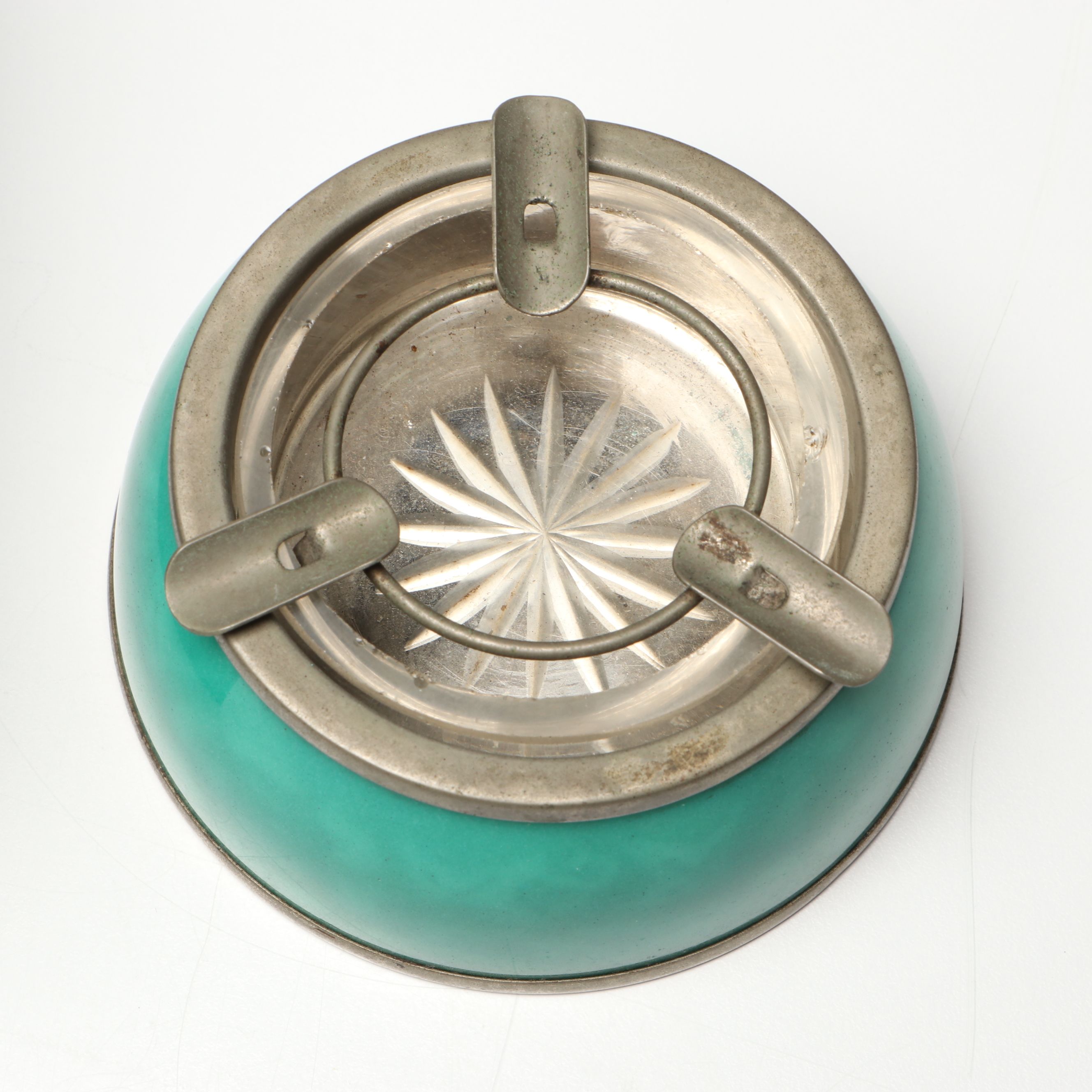 NHK Enameled Metal Vase and Smoking Kit