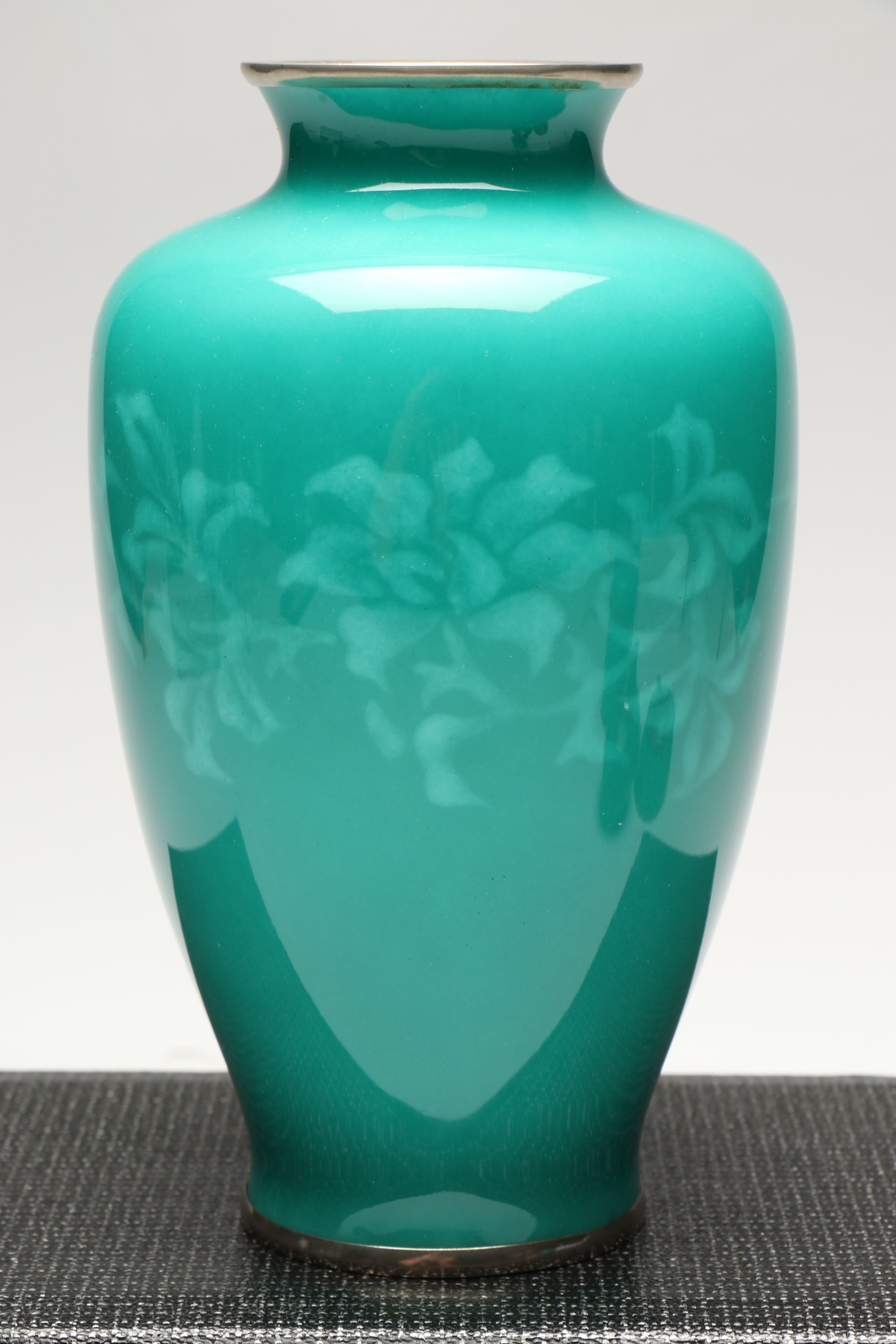 NHK Enameled Metal Vase and Smoking Kit