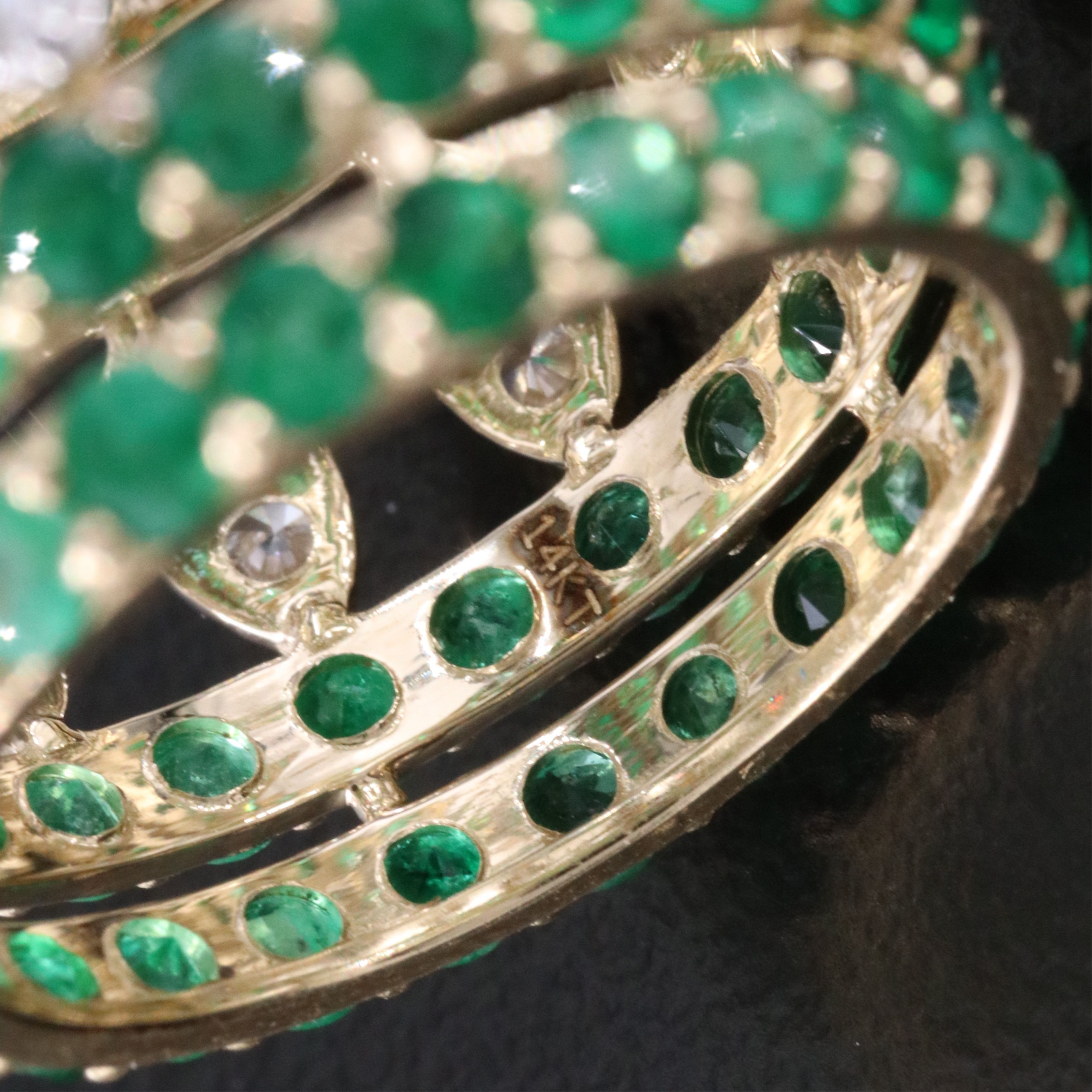 14K 4.64 CTW Emerald and 1.39 CTW Diamond Eternity Ring