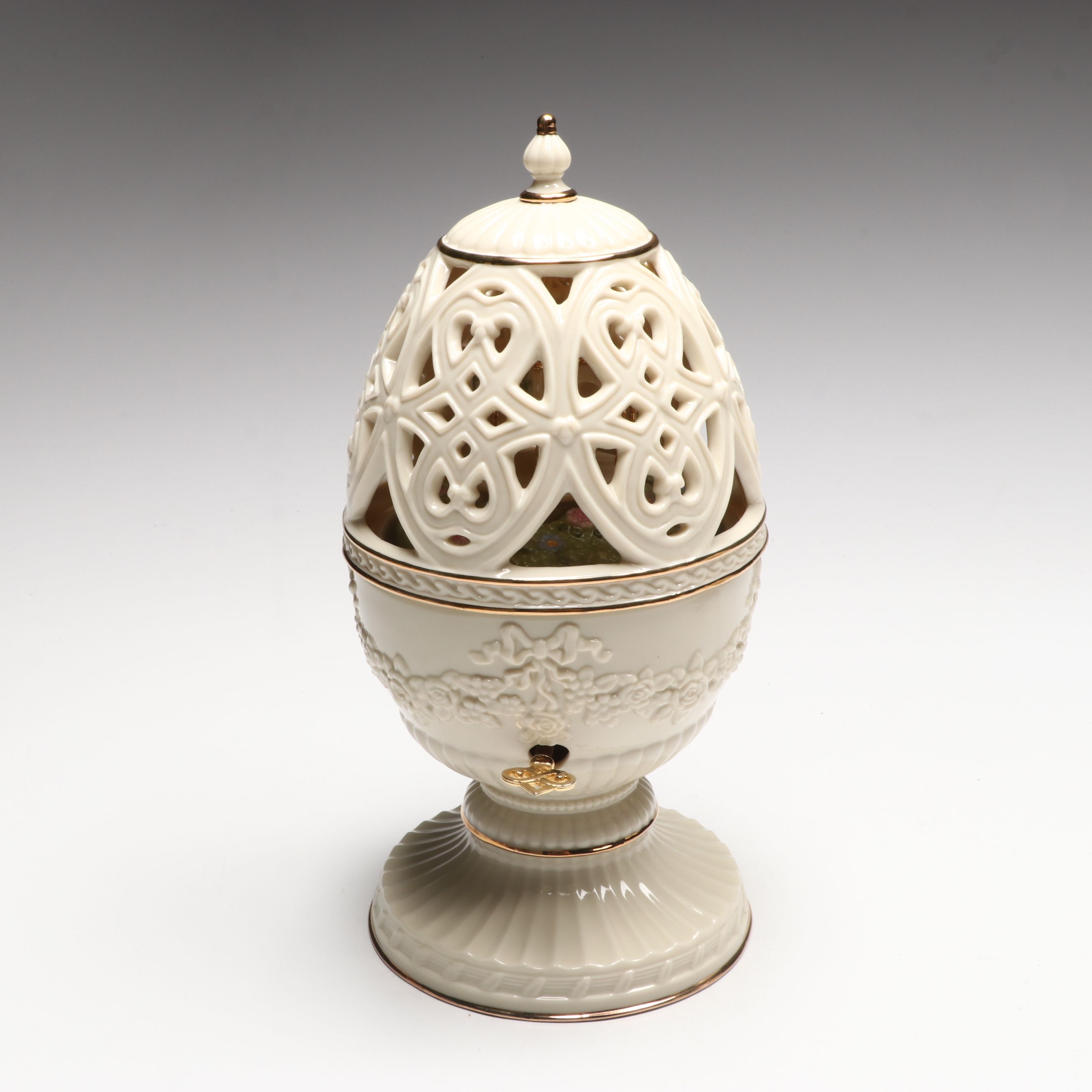 Lenox "La Primavera," "Summertime," and "Autumn Leaves" Musical Eggs