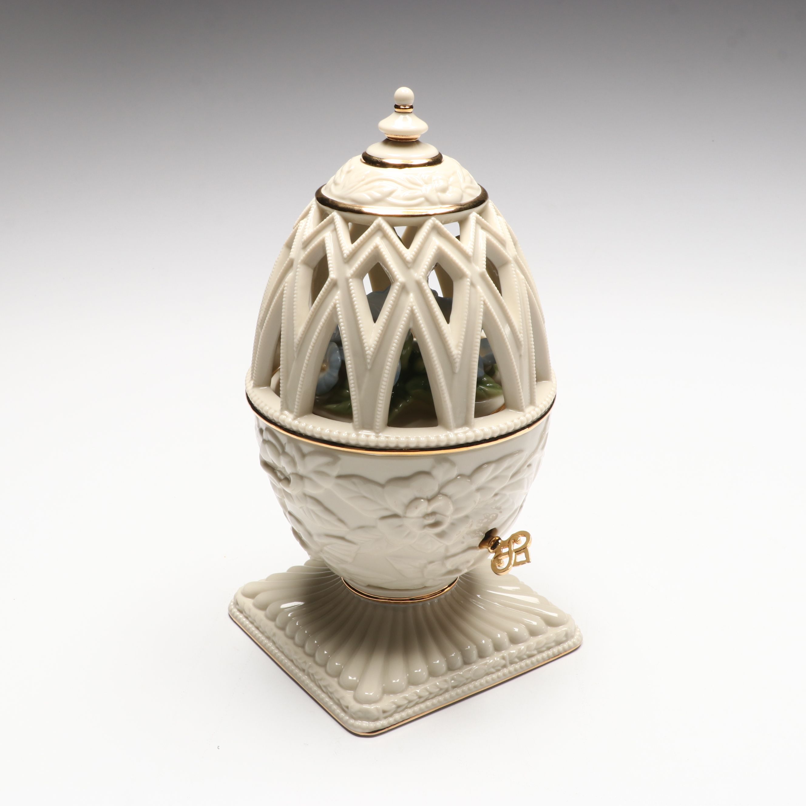 Lenox "La Primavera," "Summertime," and "Autumn Leaves" Musical Eggs