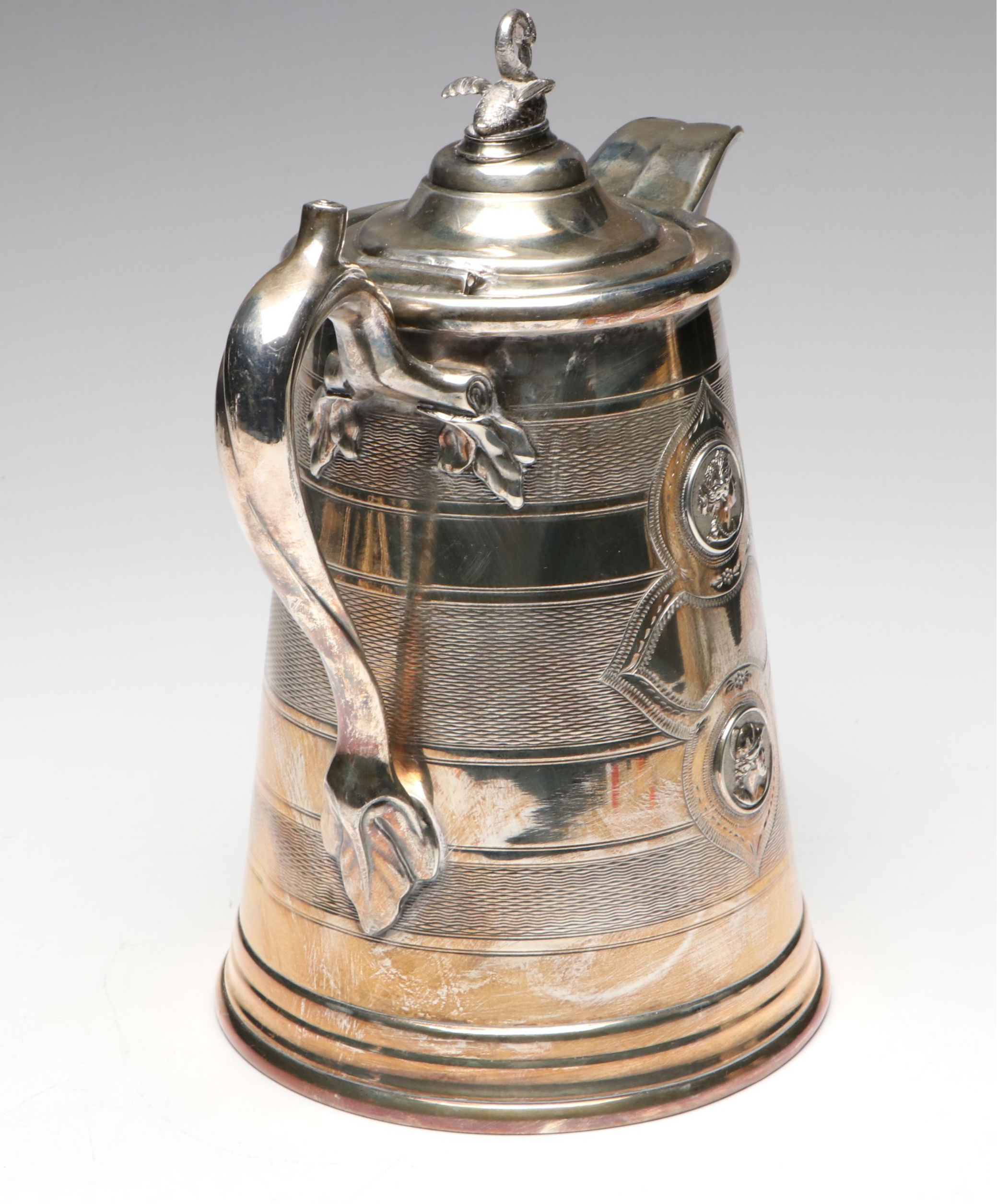 Victorian Lyman's Silver Plate Double Wall Ice Pitcher, Late 19th Century