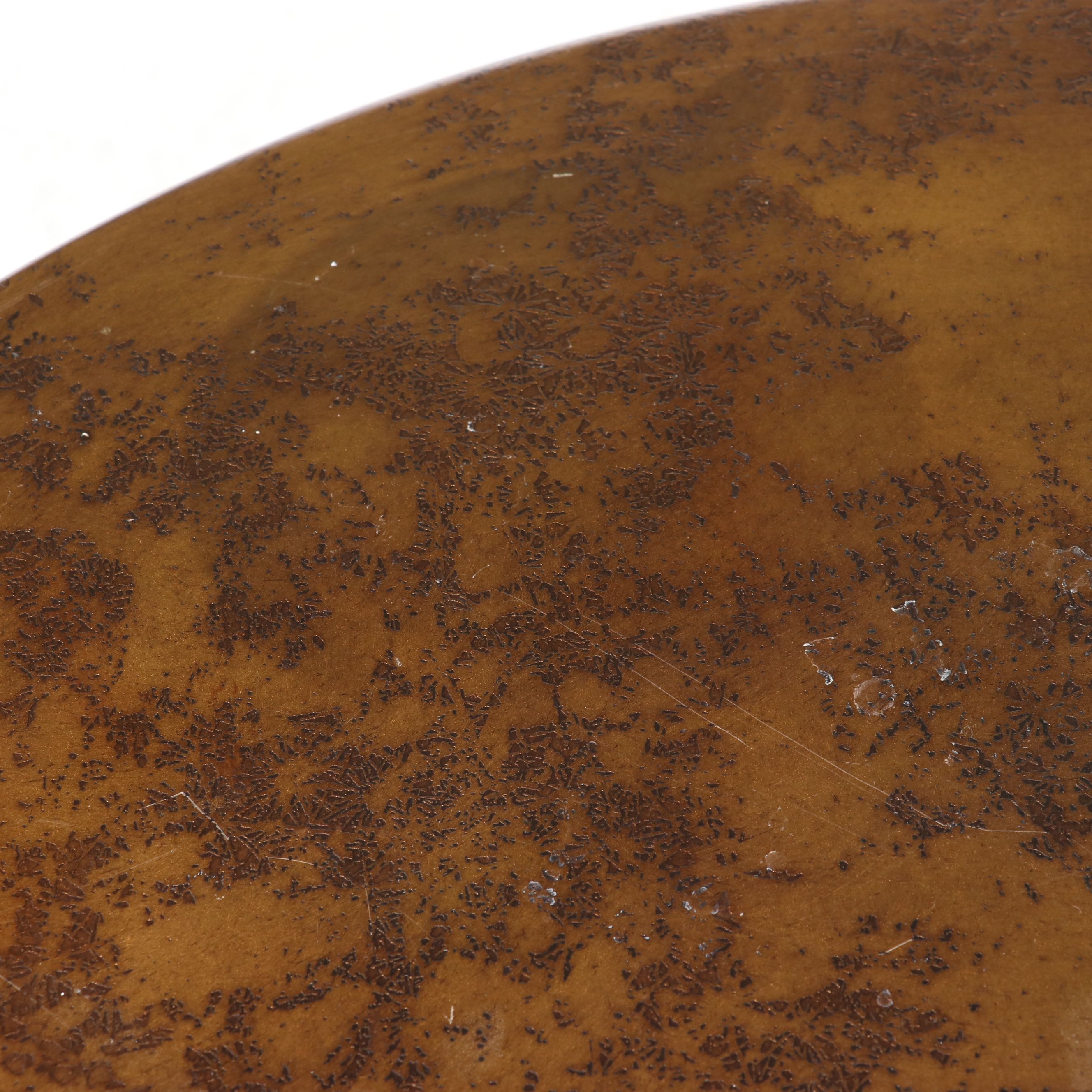 Pair of Industrial Style Hammered Metal and Wrought Iron Tables, 21st Century