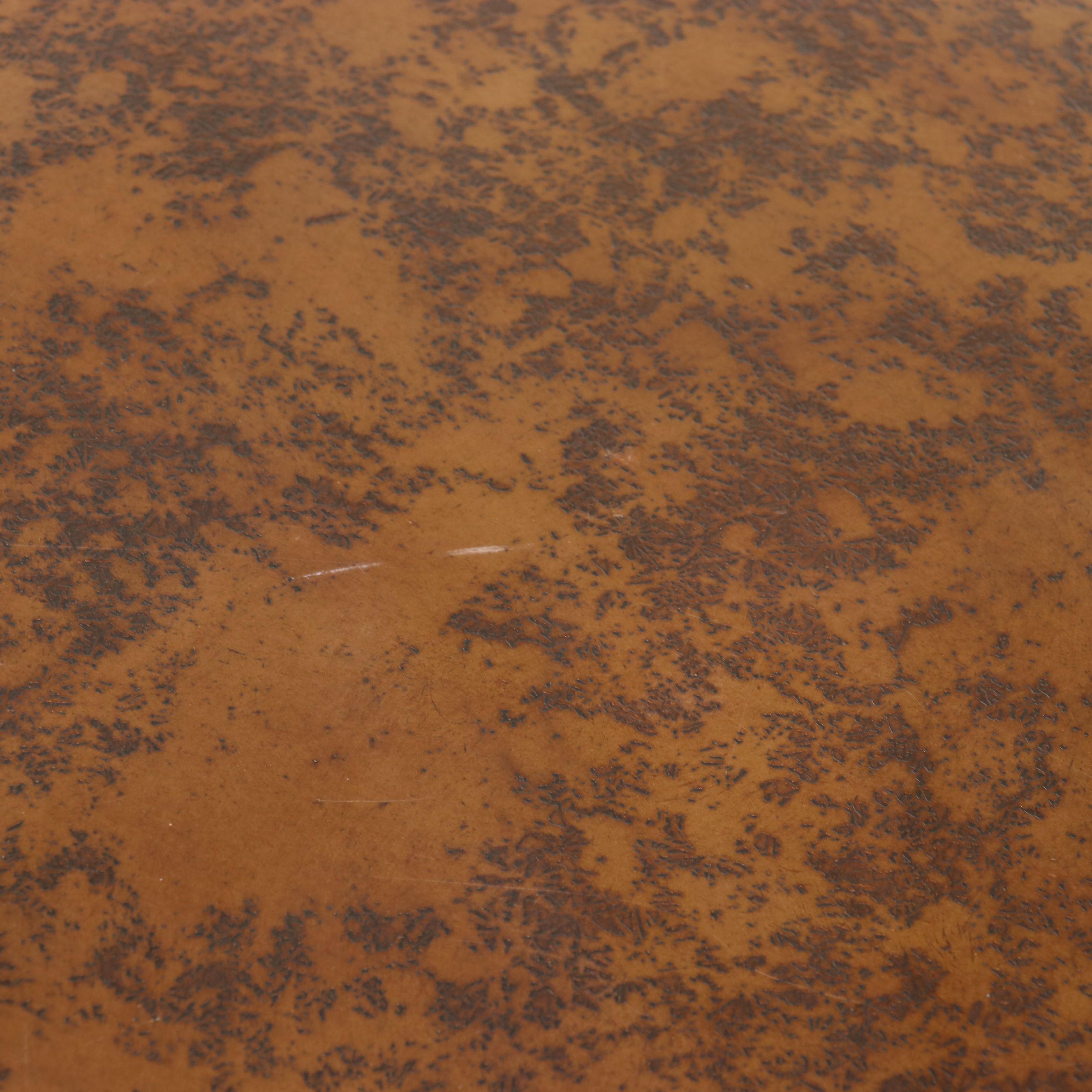 Pair of Industrial Style Hammered Metal and Wrought Iron Tables, 21st Century
