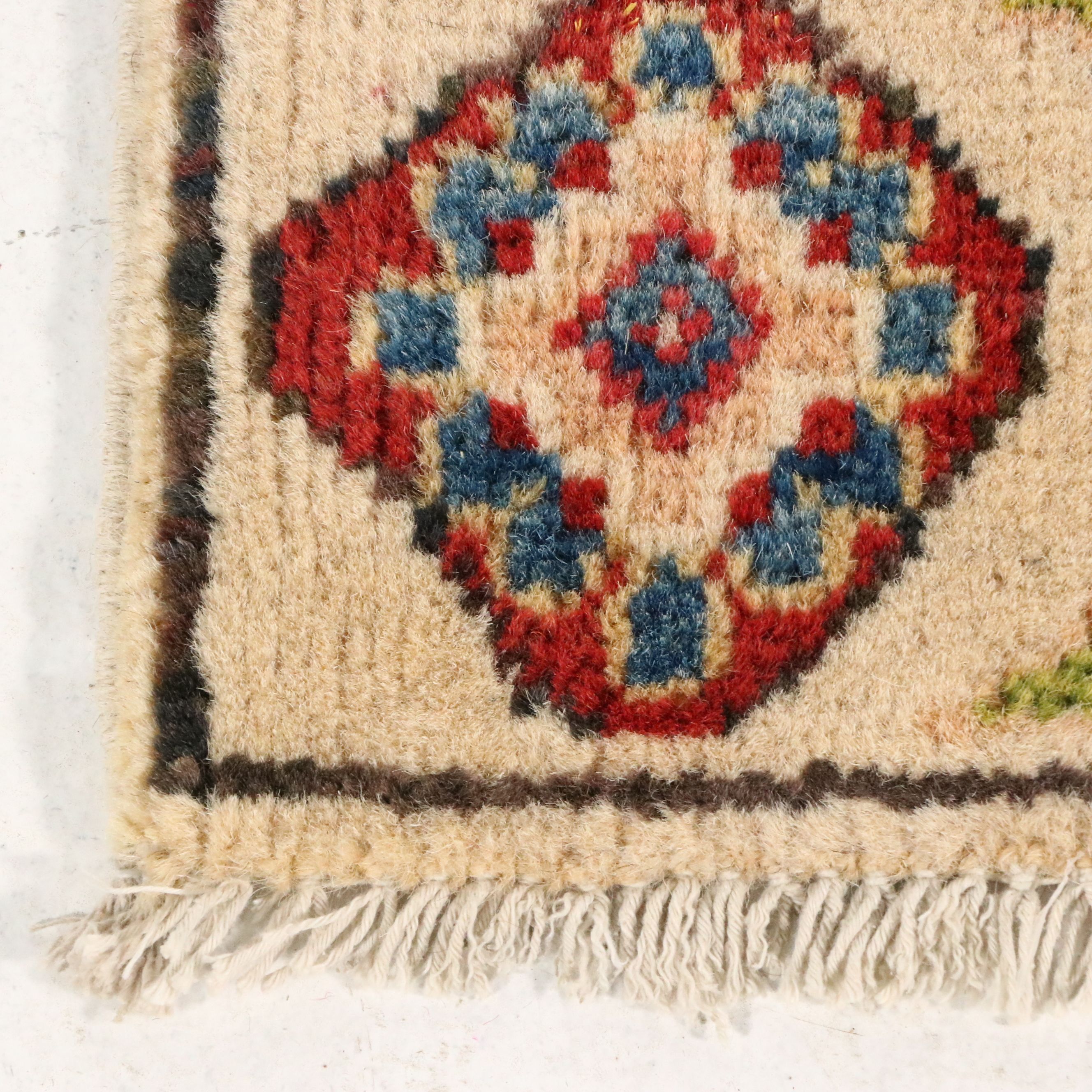 2'3 x 6' Hand-Knotted Indian Kazak Style Carpet Runner