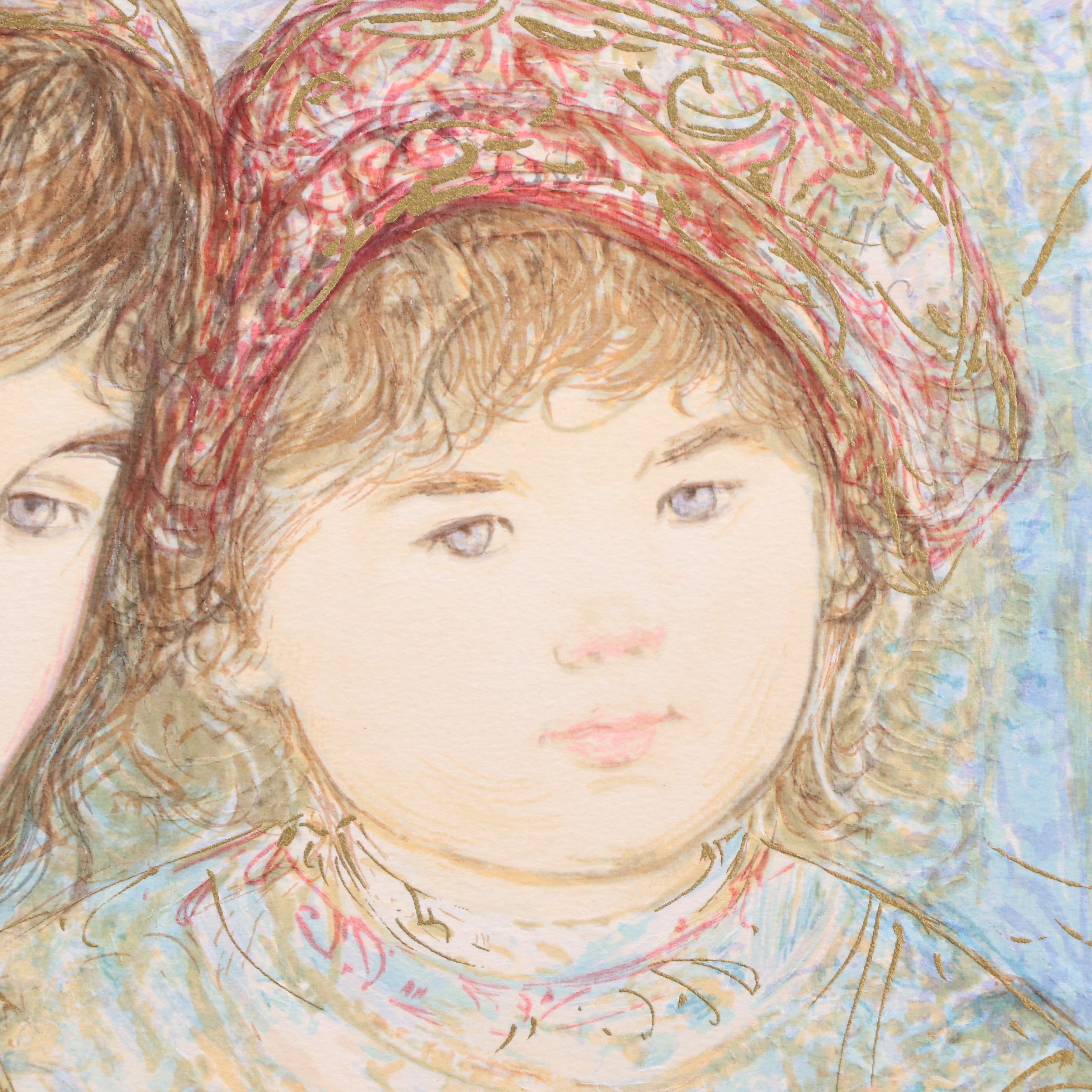 Edna Hibel Serigraph "Naomi," 1993