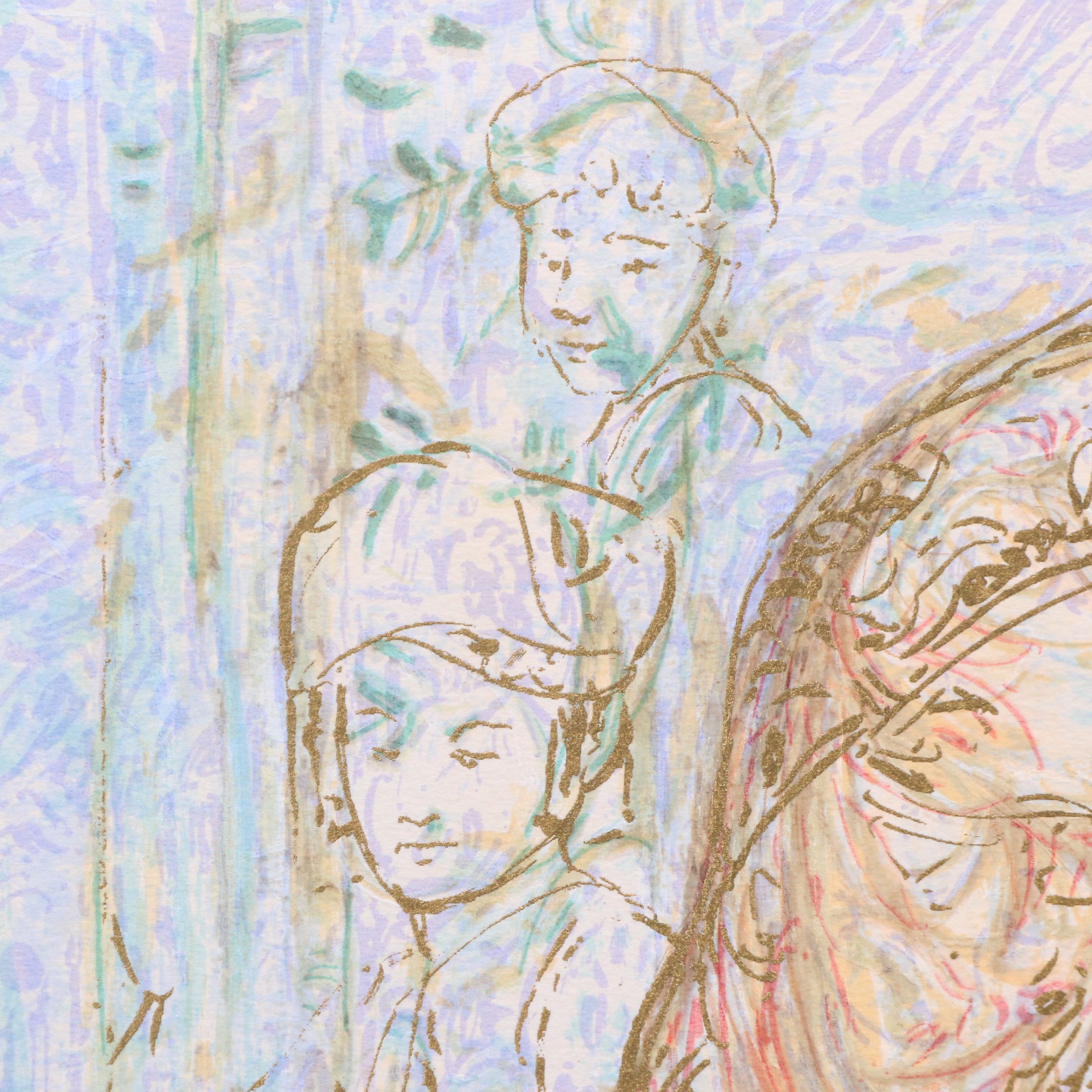 Edna Hibel Serigraph "Naomi," 1993