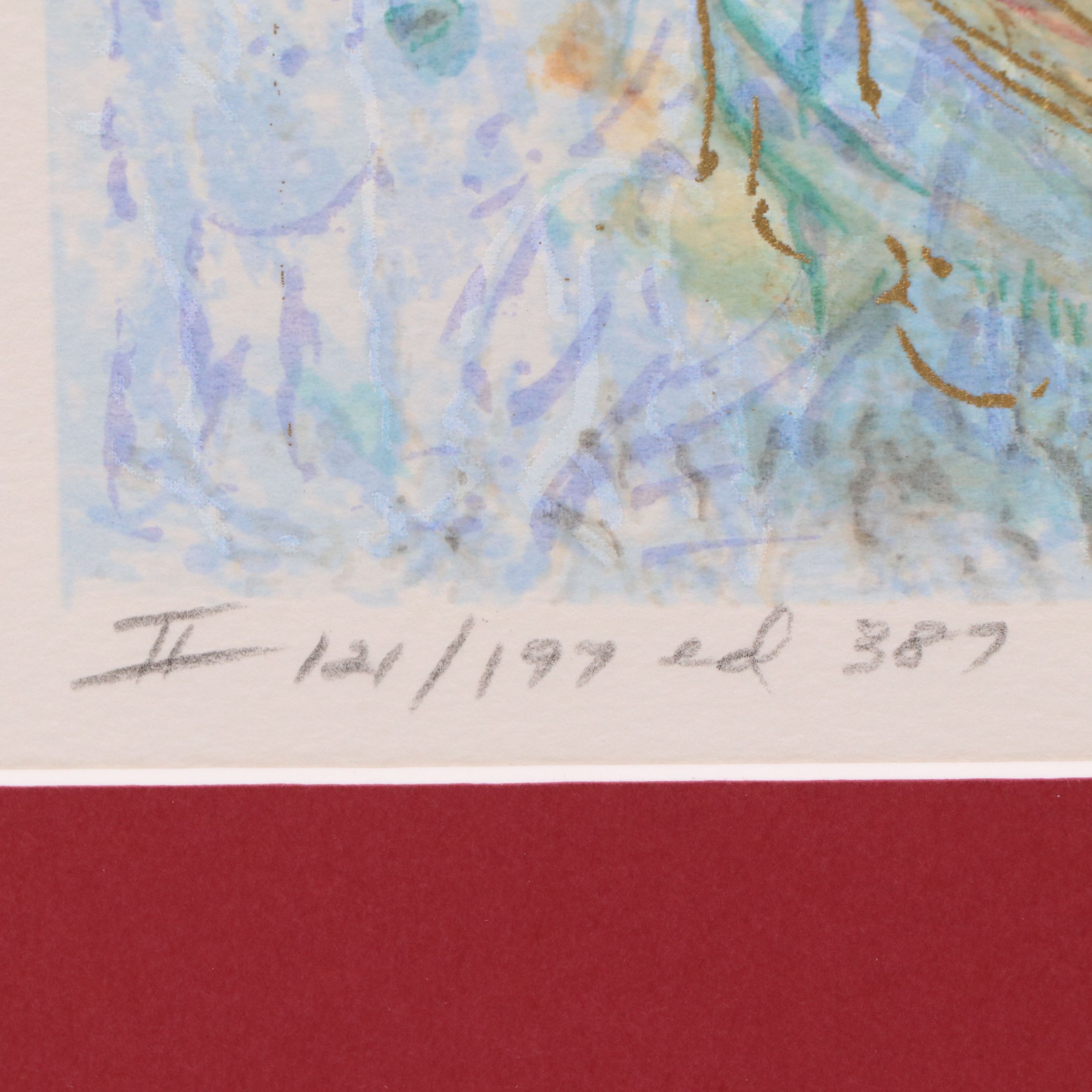 Edna Hibel Serigraph "Naomi," 1993