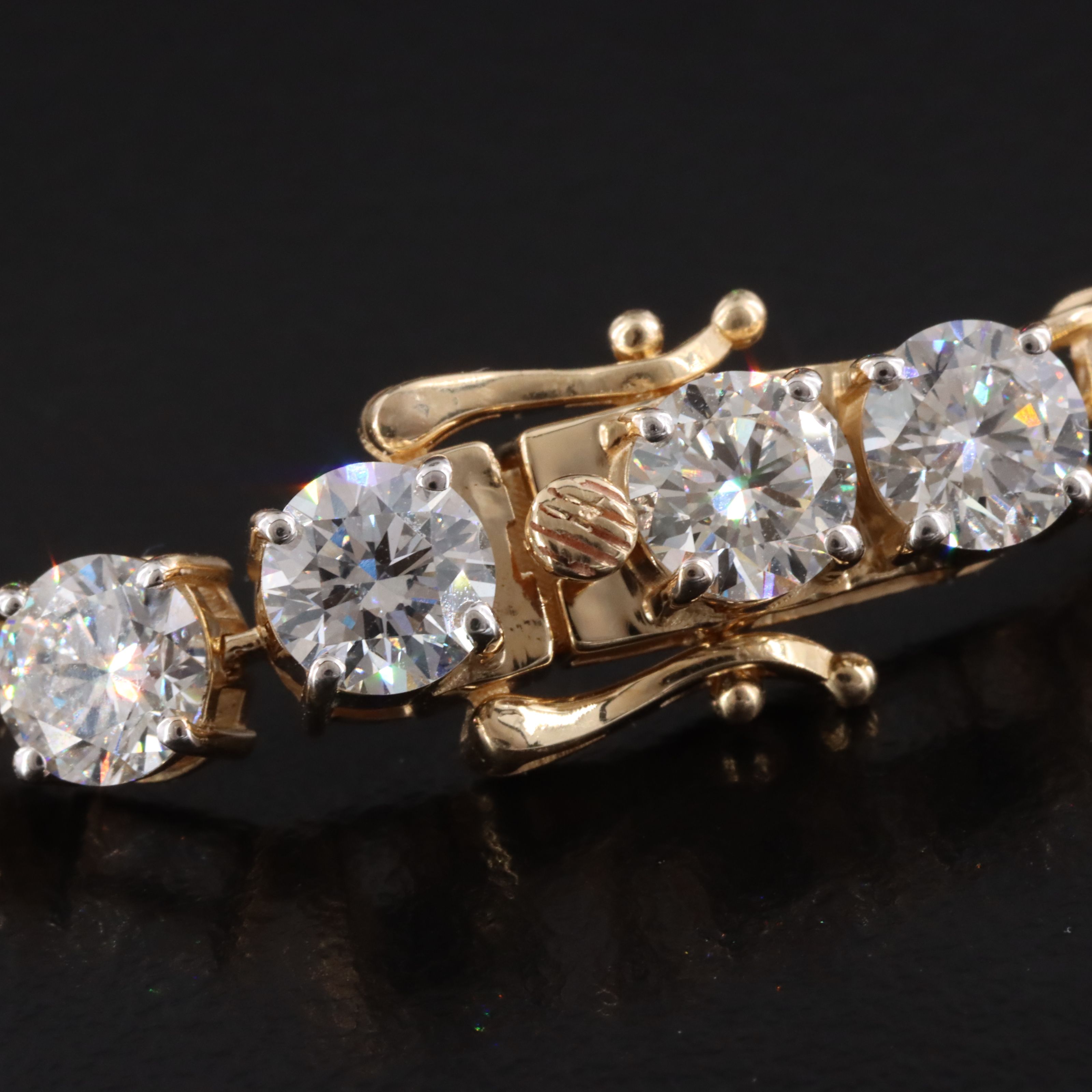 14K 19.57 CTW Lab Grown Diamond Line Bracelet