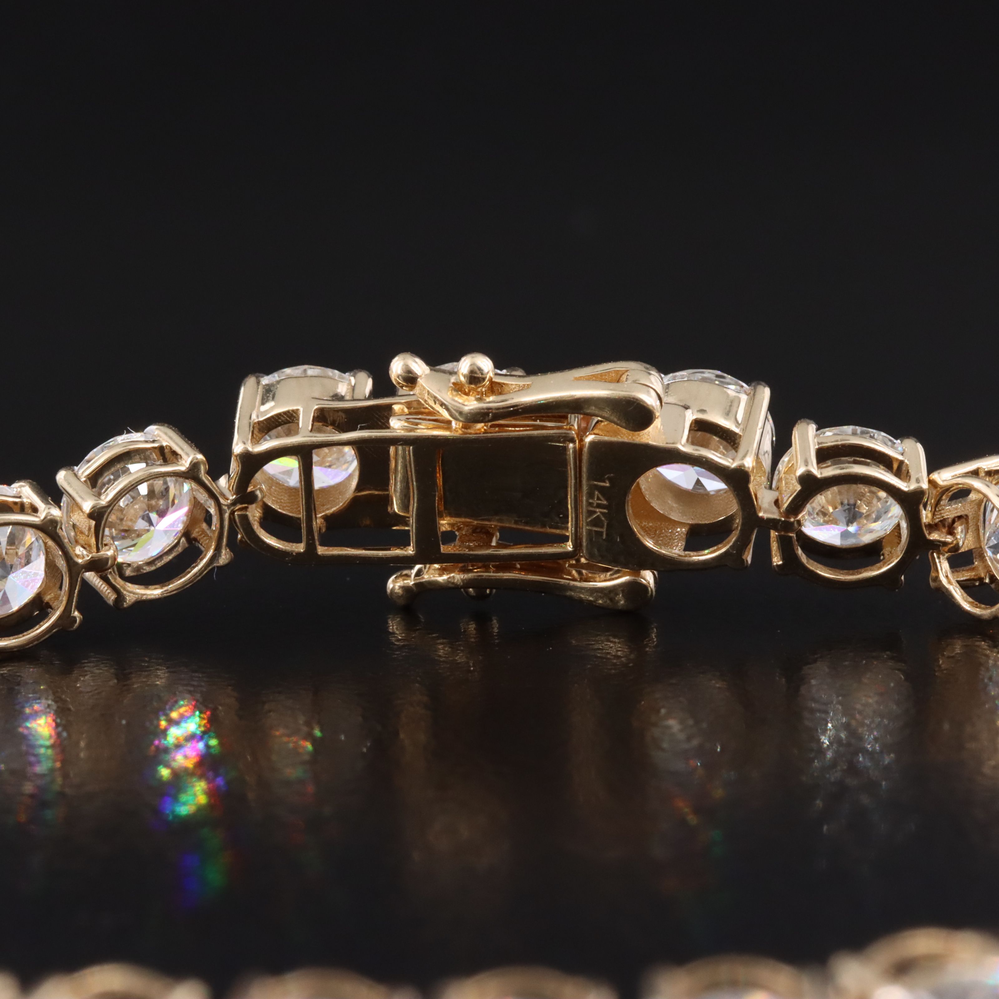 14K 19.57 CTW Lab Grown Diamond Line Bracelet