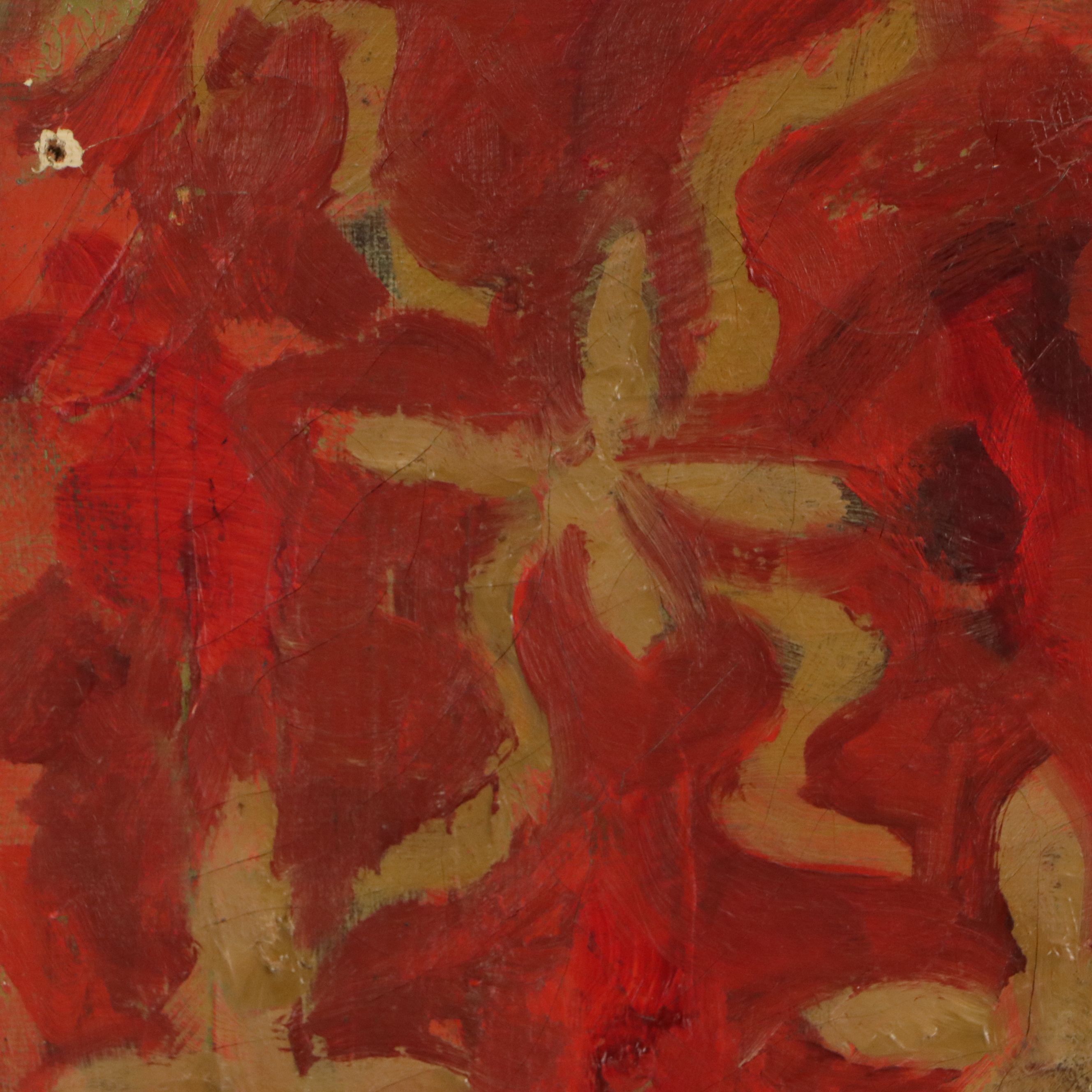 Oil Painting Portrait of Man in Suit, Circa 1954