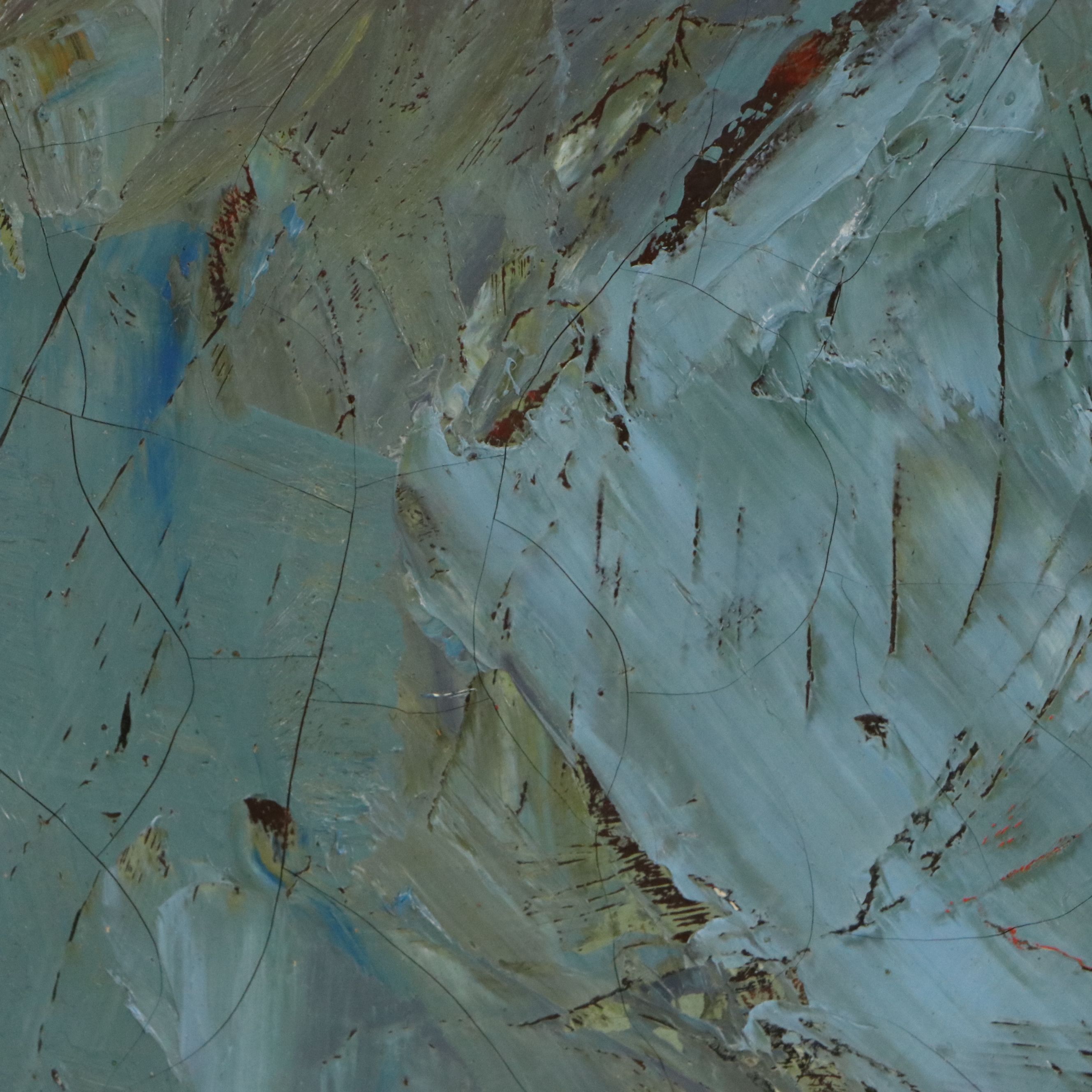 Oil Painting Portrait of Man in Suit, Circa 1954