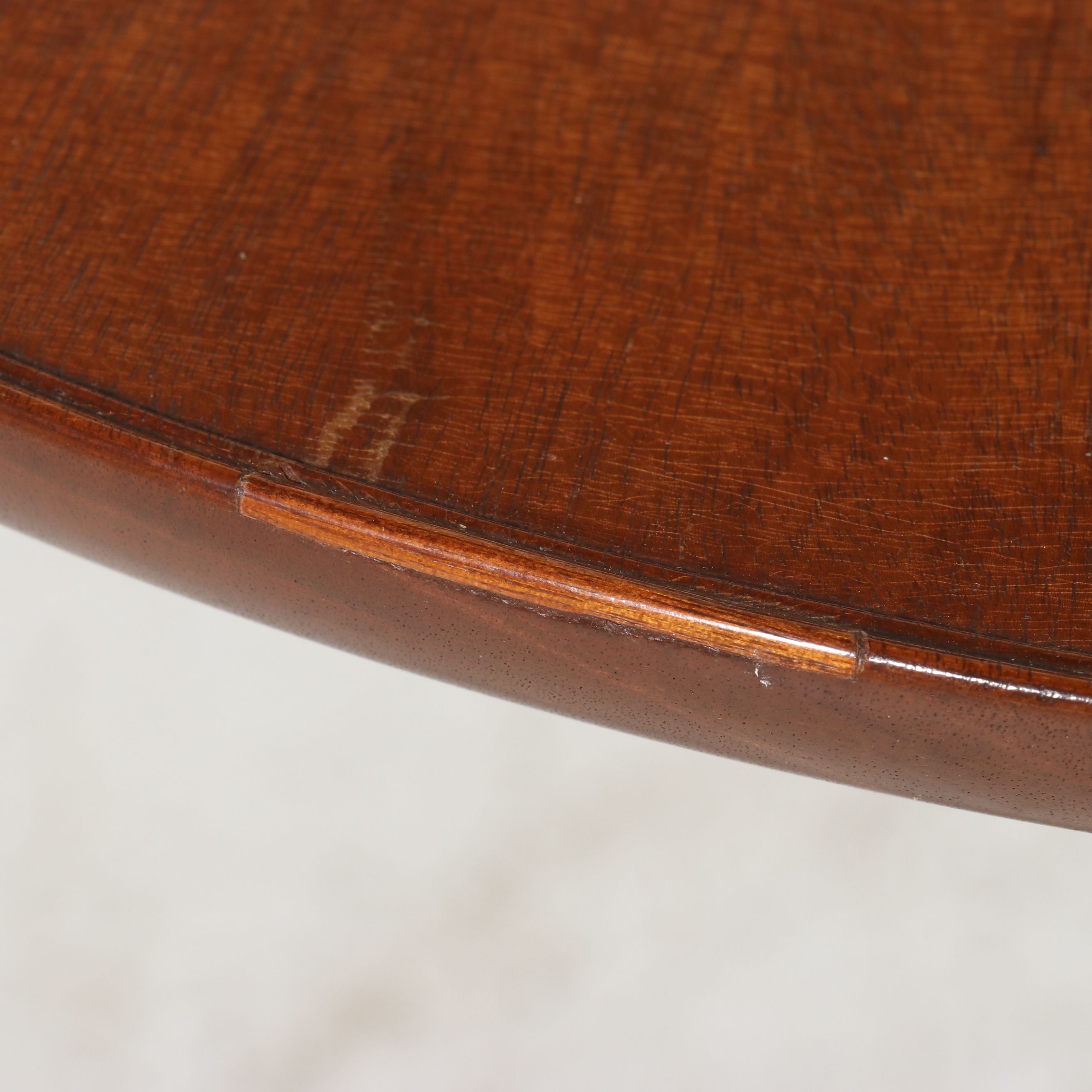 Chippendale Mahogany Inlaid Tilt-Top Candlestand, 19th Century