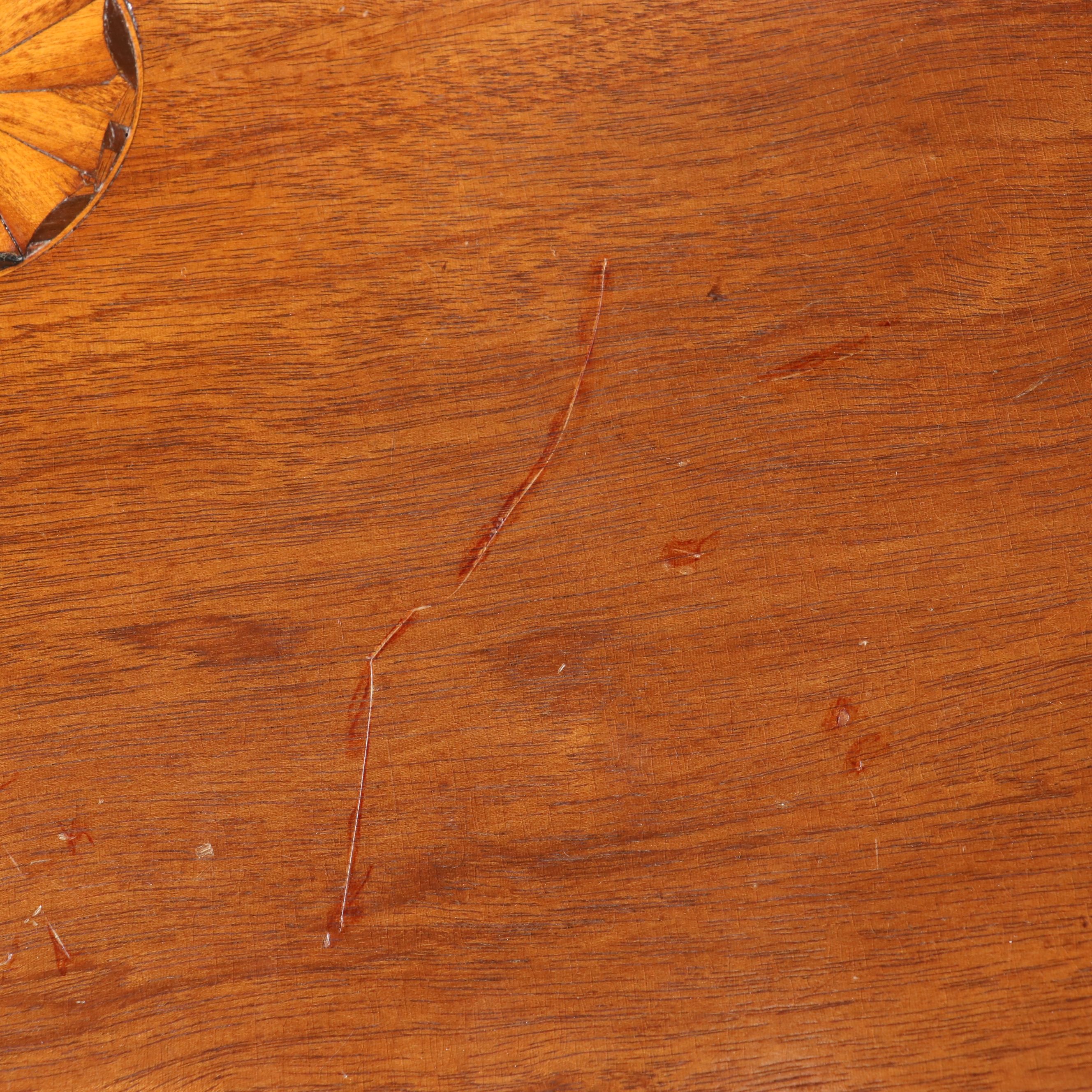 Chippendale Mahogany Inlaid Tilt-Top Candlestand, 19th Century