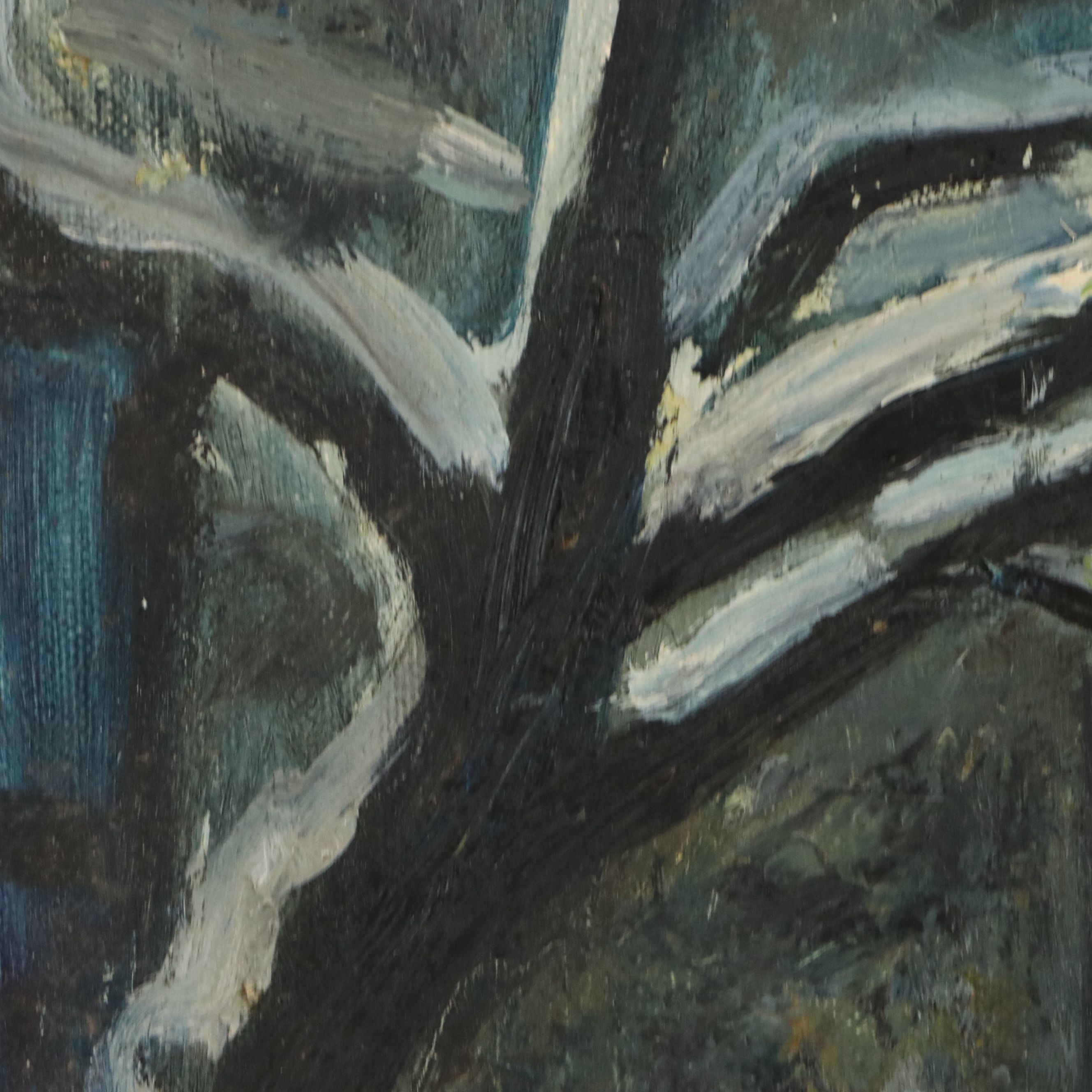 Two Oil Paintings of Building Exteriors, Circa 1954