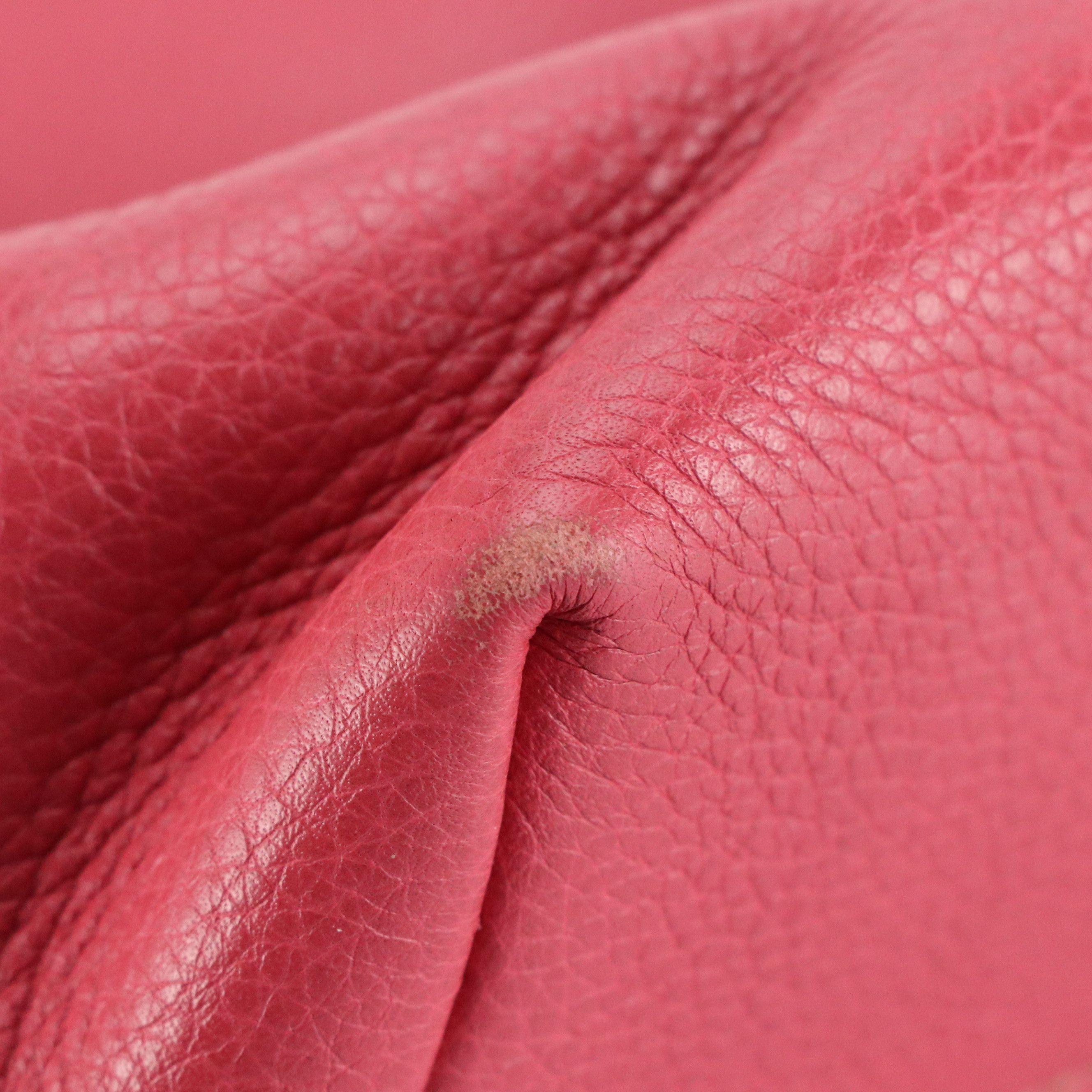 Prada Top Handle Two-Way Tote Bag in Pink Vitello Daino Leather