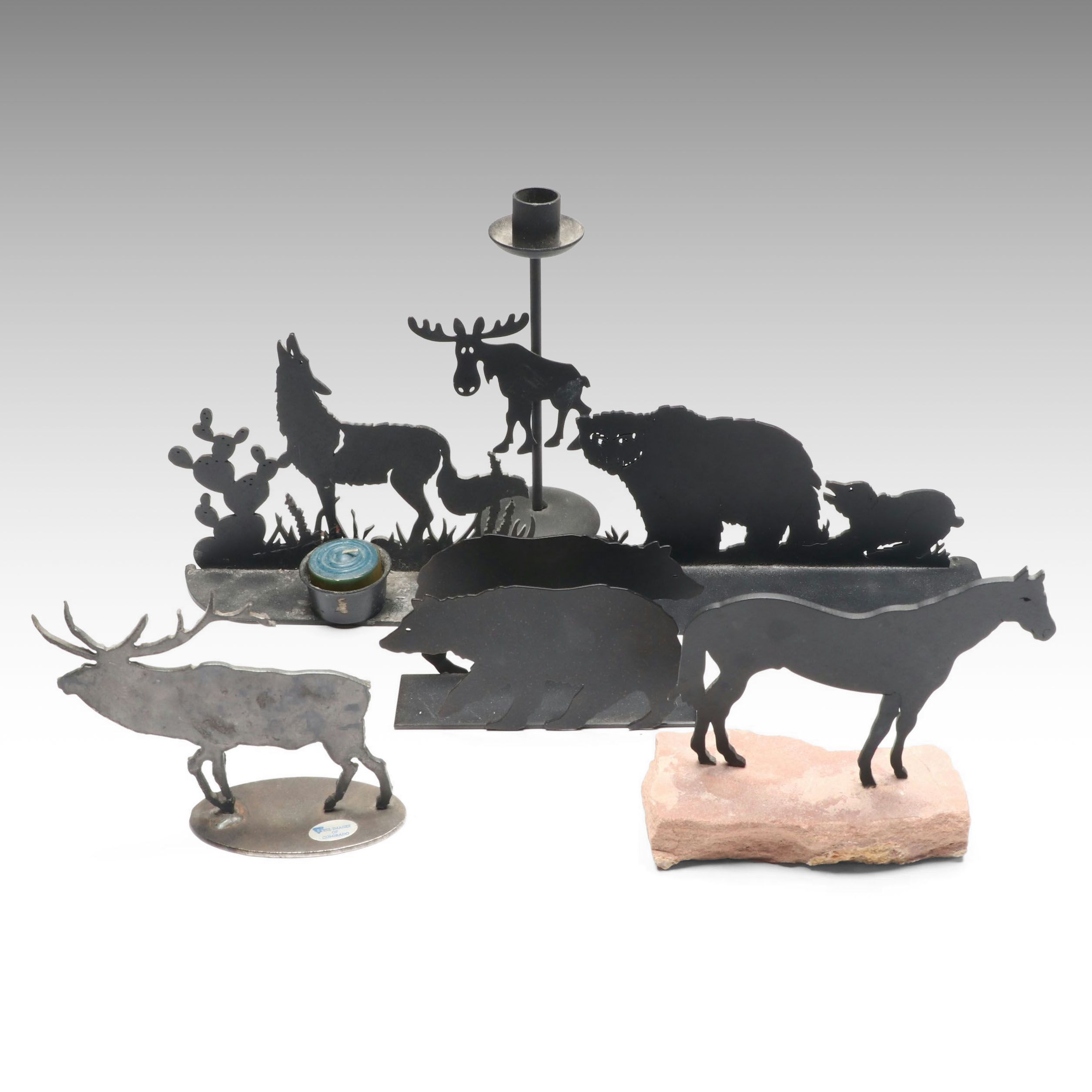 Metal Animal Cutout Napkin Holders, Candleholders, and More Rustic Accessories