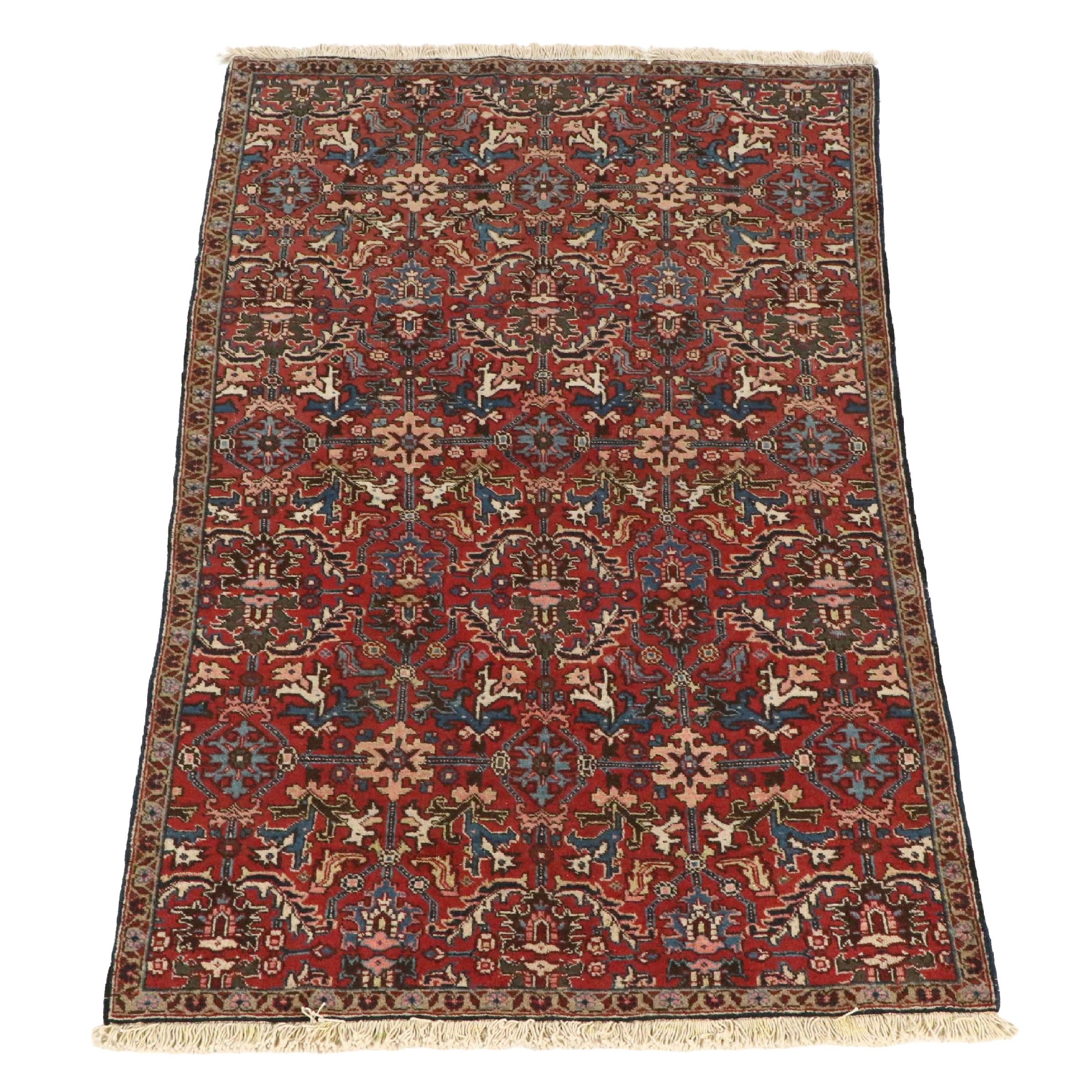 5'6 x 9'2 Hand-Knotted Persian Lilihan Area Rug