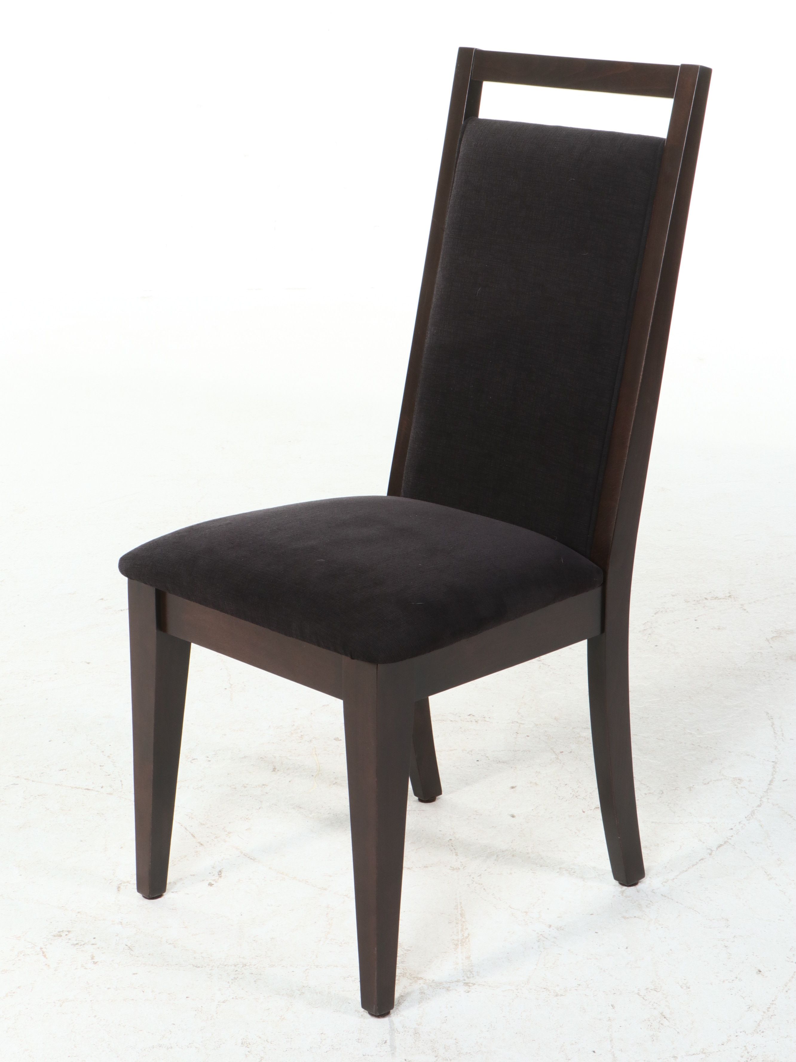 Seven-Piece Modern Dining Set with Tempered Glass Rectangular Table