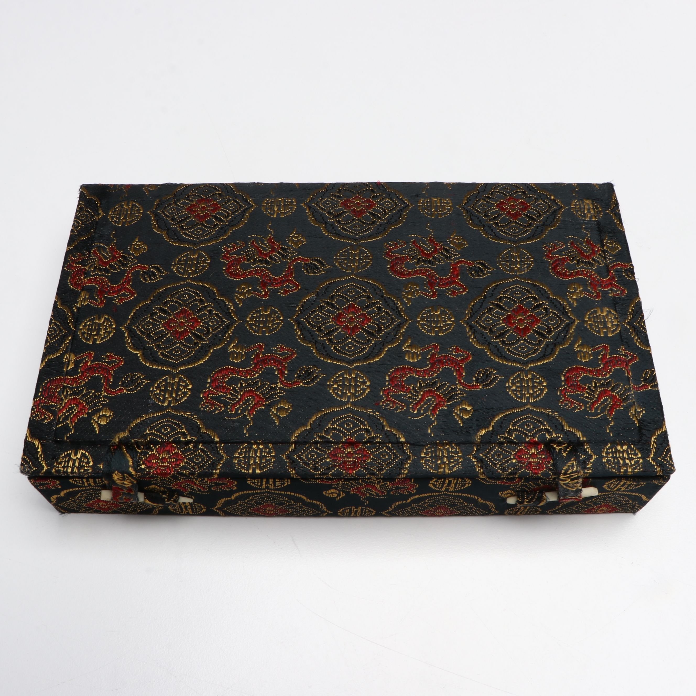 Taiwanese Anping Sword Lion with Japanese Lacquerware and Chokin Cranes