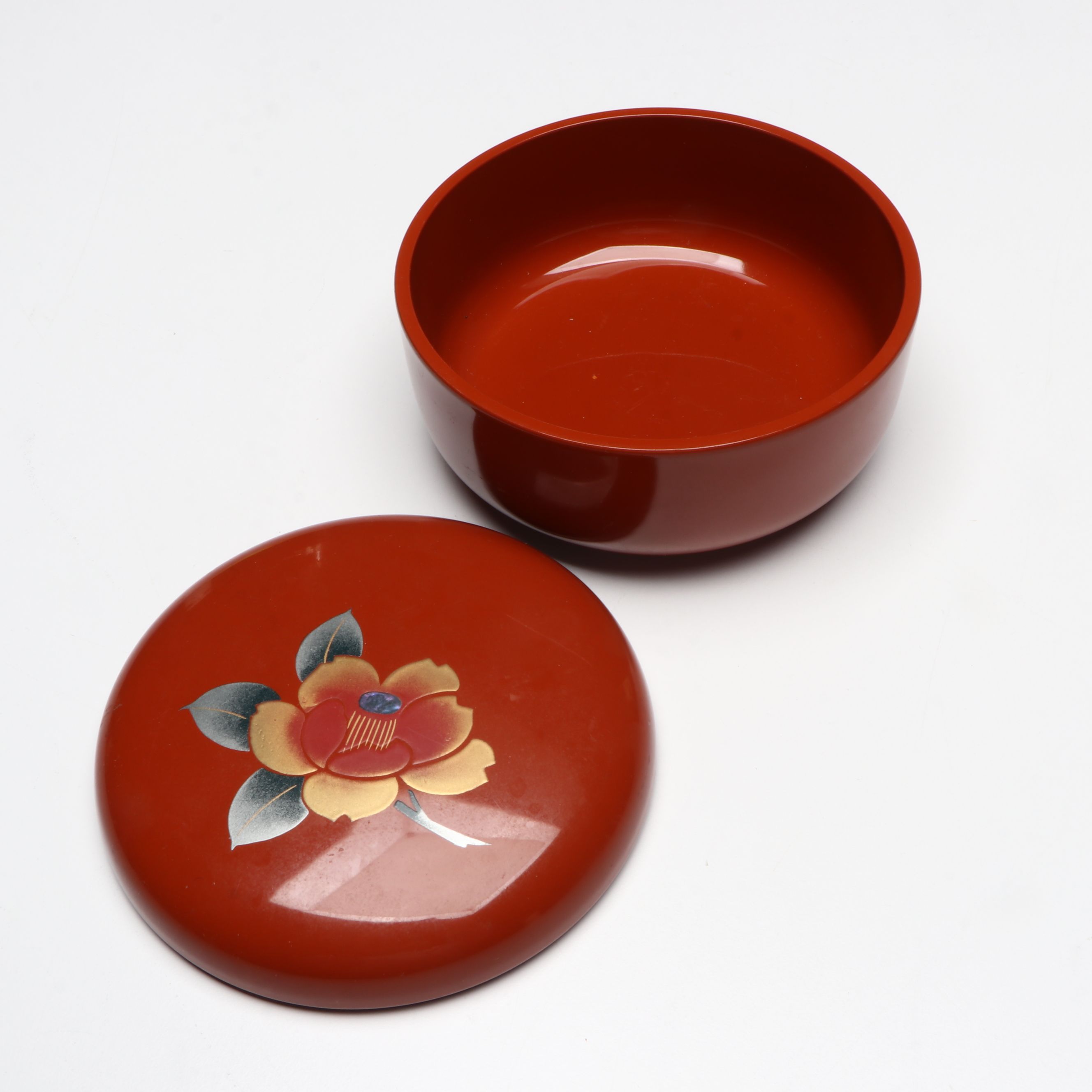 Taiwanese Anping Sword Lion with Japanese Lacquerware and Chokin Cranes