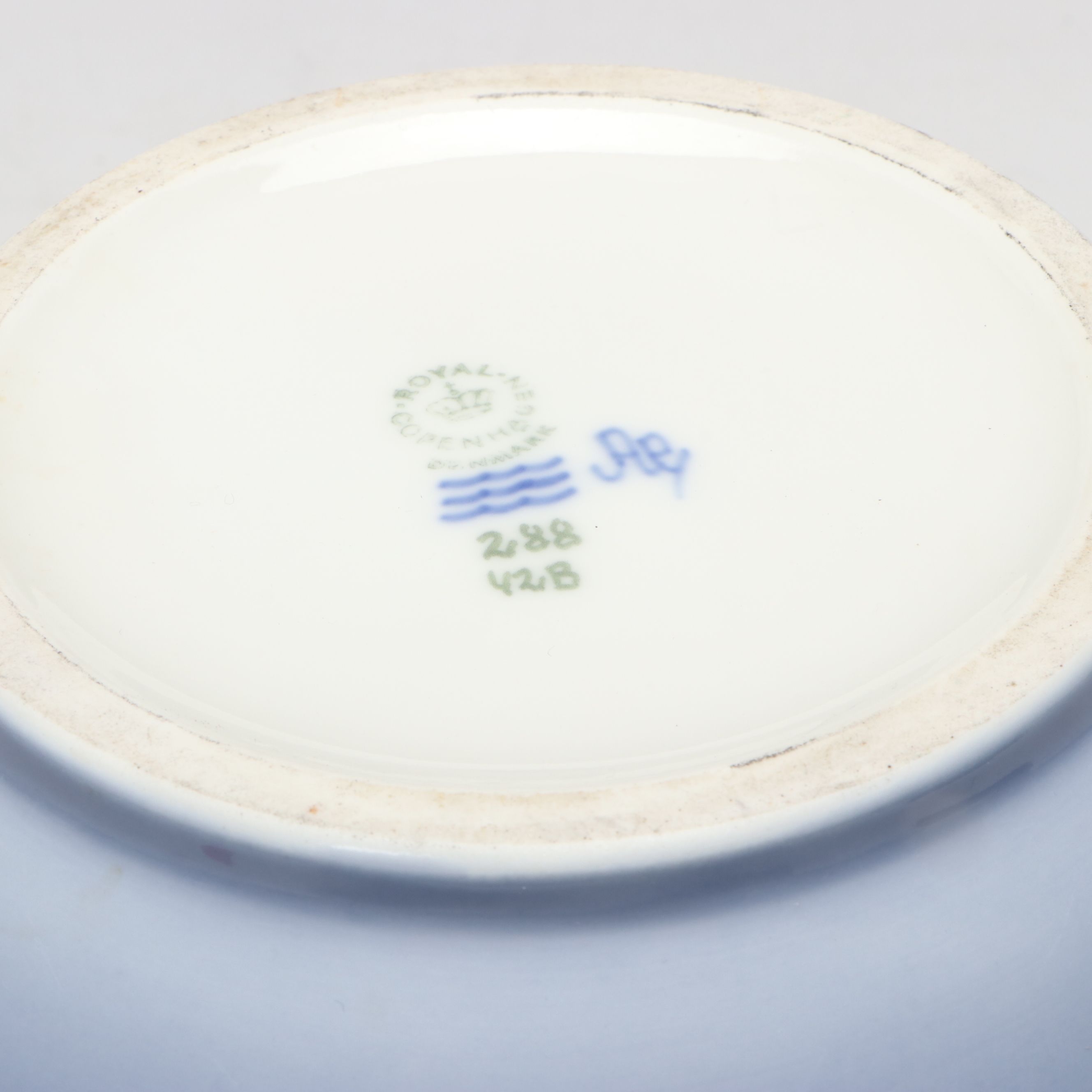 Royal Copenhagen Blackberry Porcelain Vase and Sailboat Dish