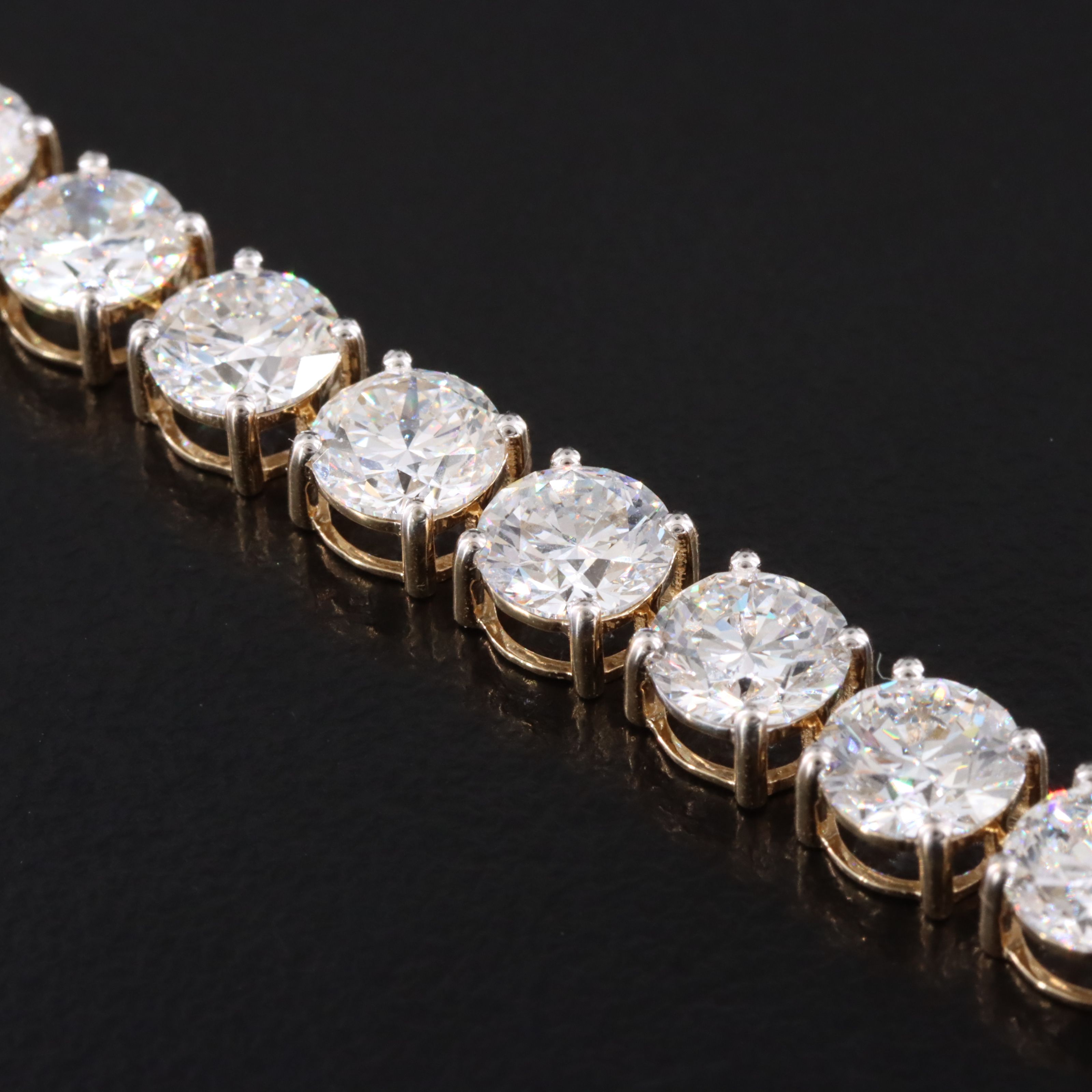 14K 18.95 CTW Lab Grown Diamond Line Bracelet