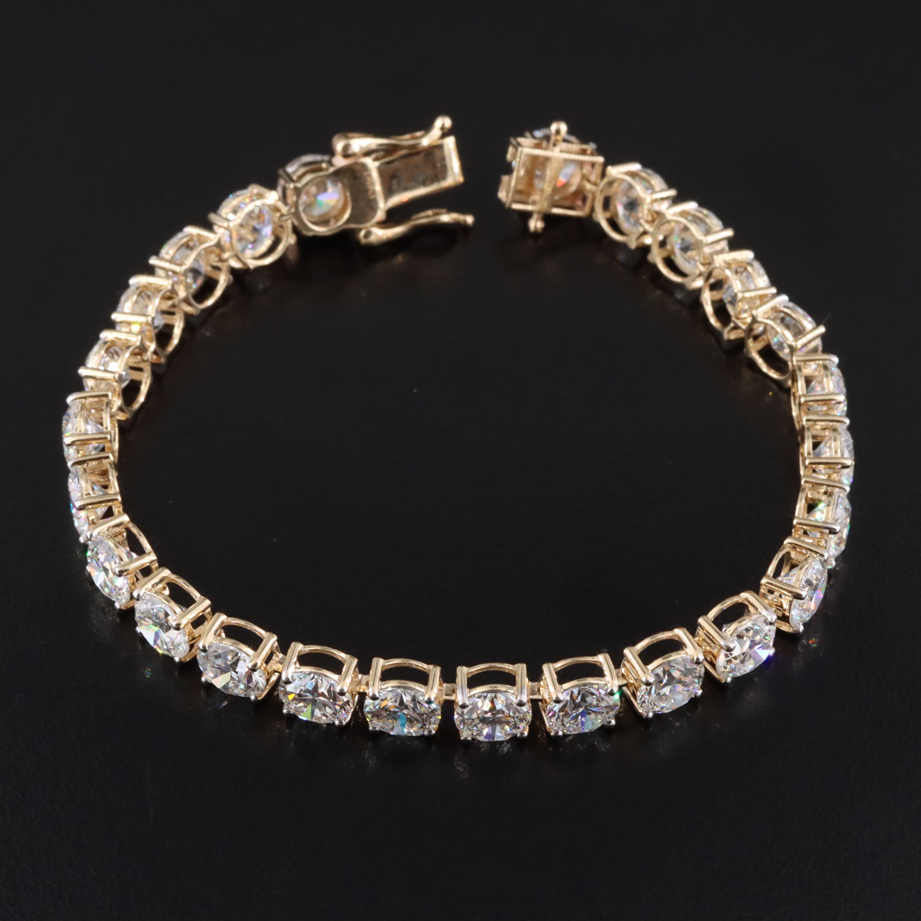 14K 18.95 CTW Lab Grown Diamond Line Bracelet
