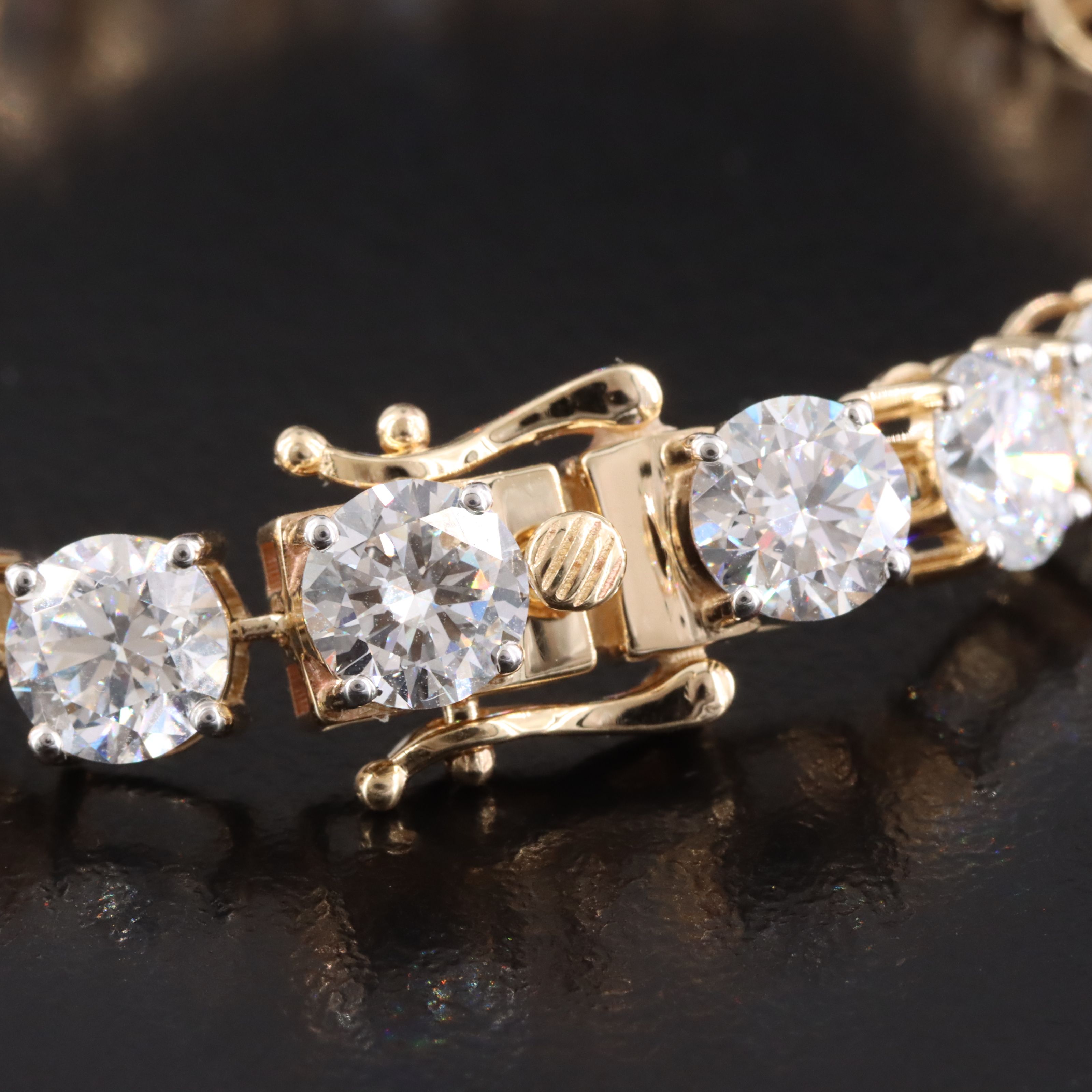 14K 18.95 CTW Lab Grown Diamond Line Bracelet