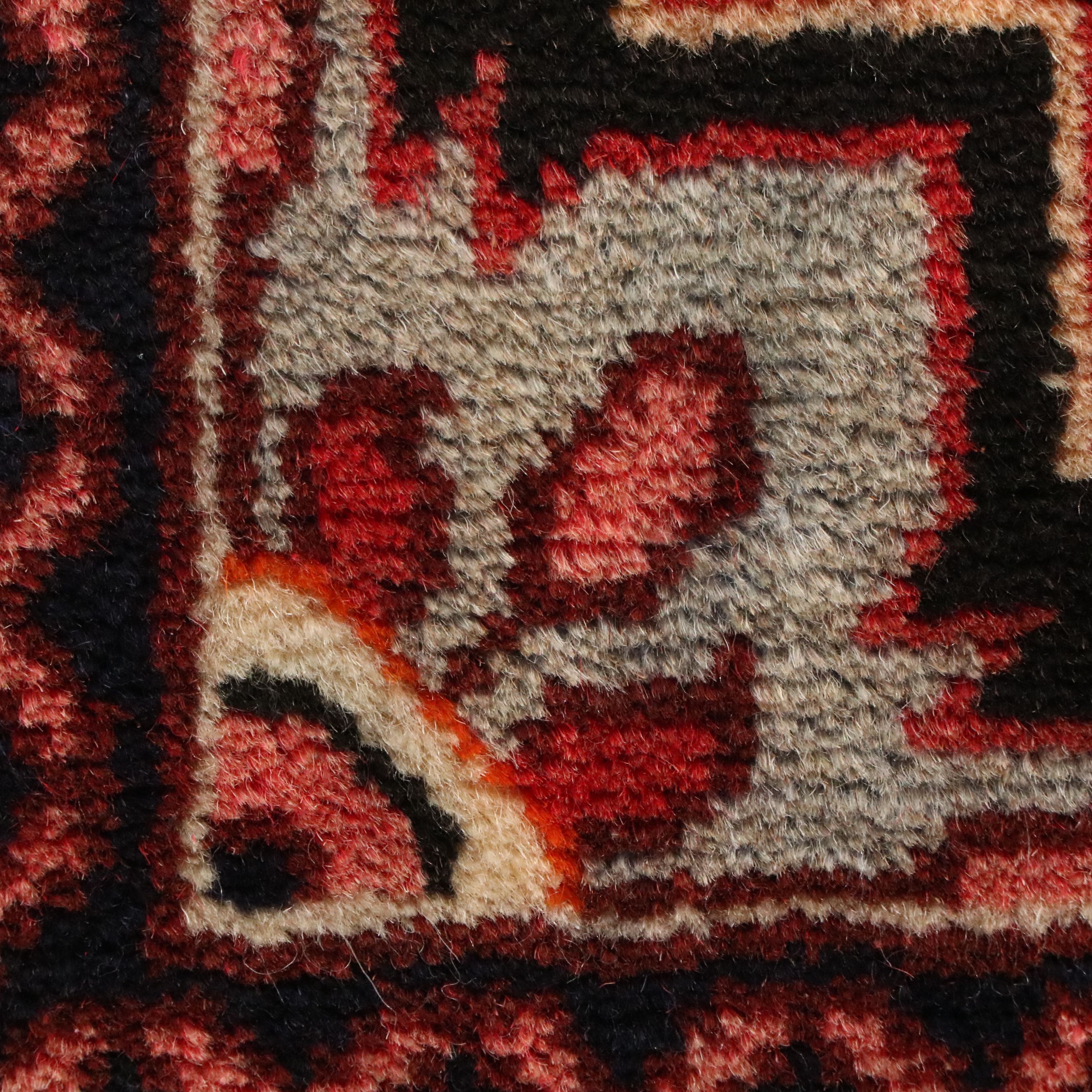 3'4 x 4'10 Hand-Knotted Persian Hamadan Accent Rug