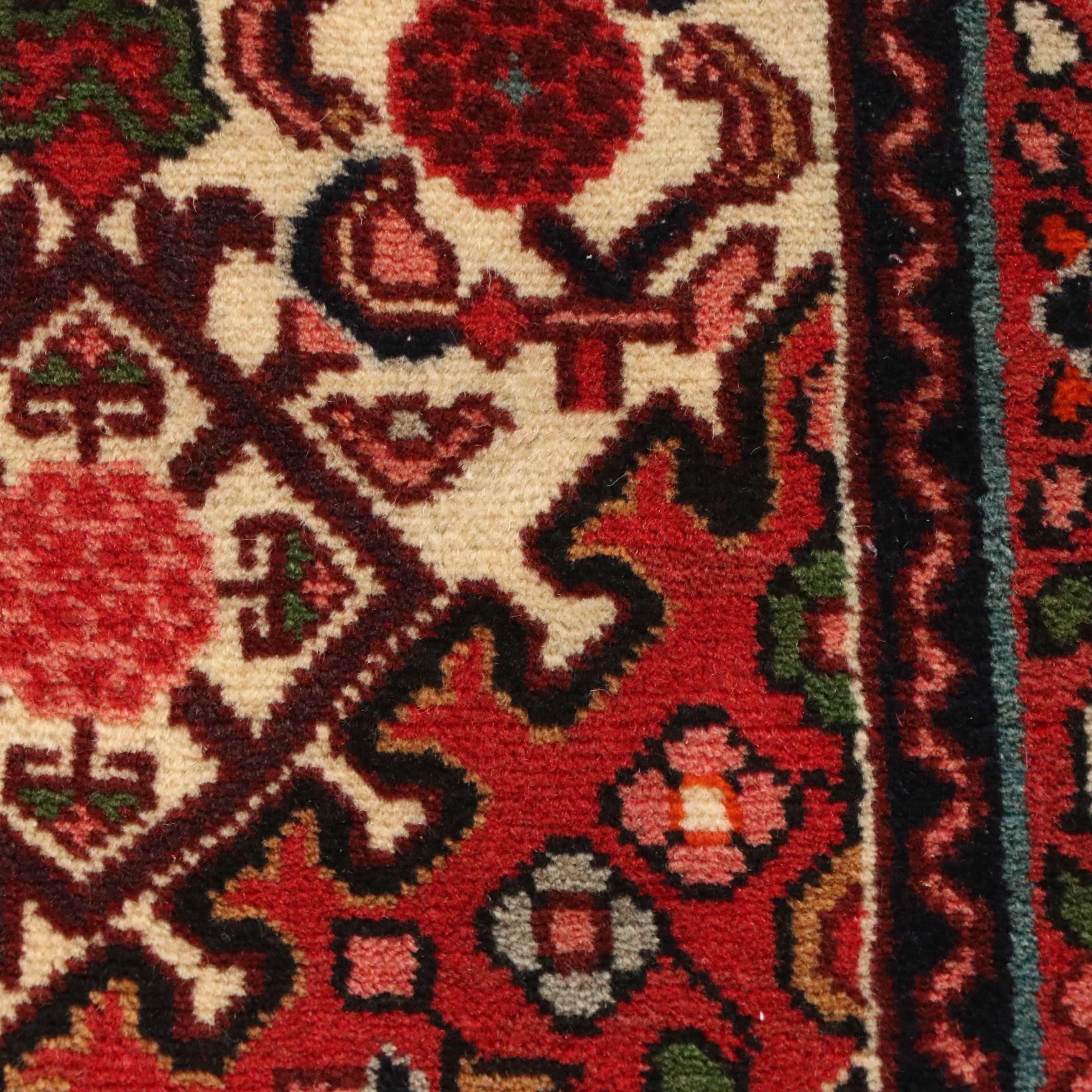 3'4 x 4'10 Hand-Knotted Persian Hamadan Accent Rug