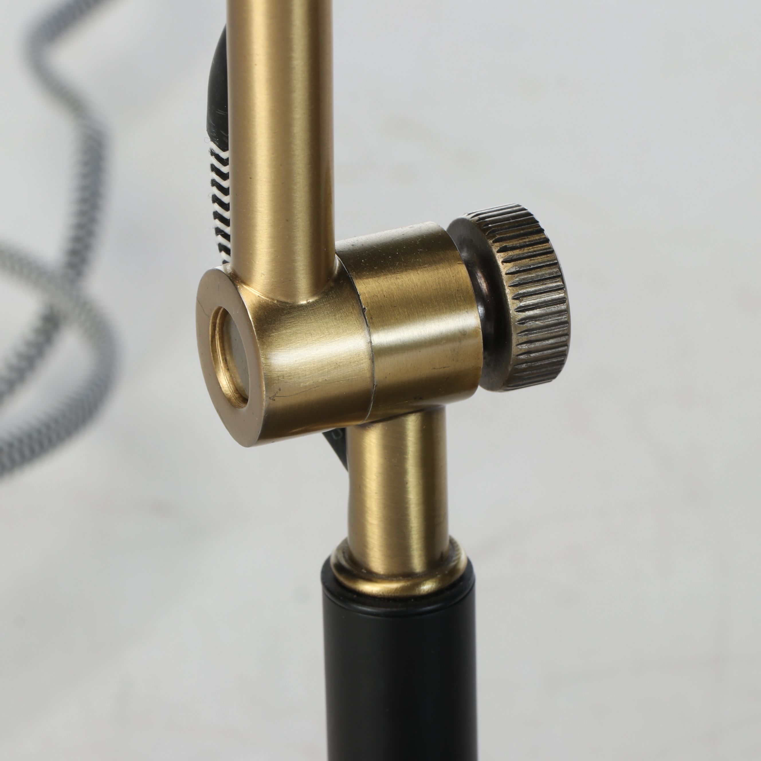 Black and Brass Finish Adjustable Desk Lamps