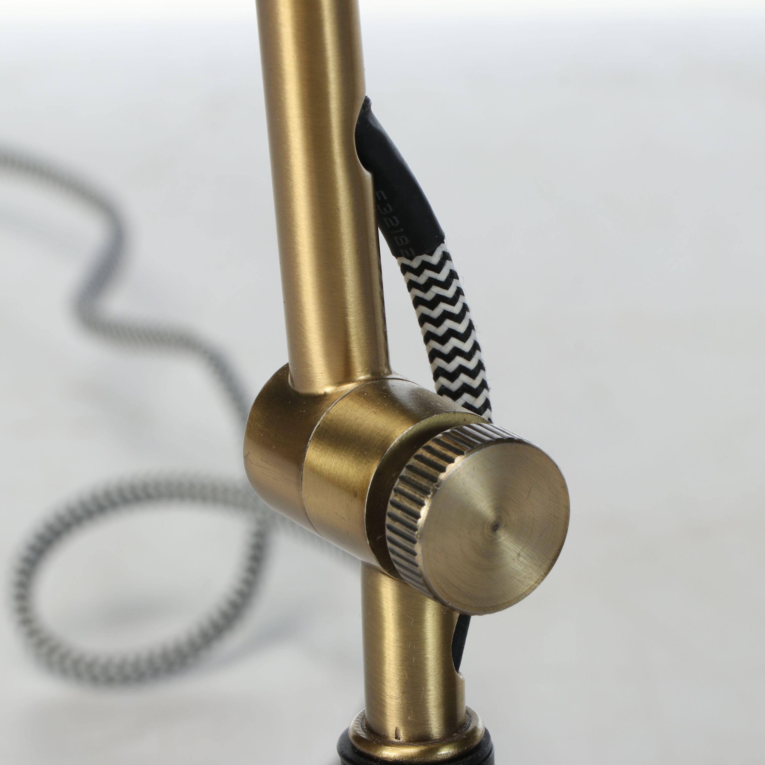 Black and Brass Finish Adjustable Desk Lamps